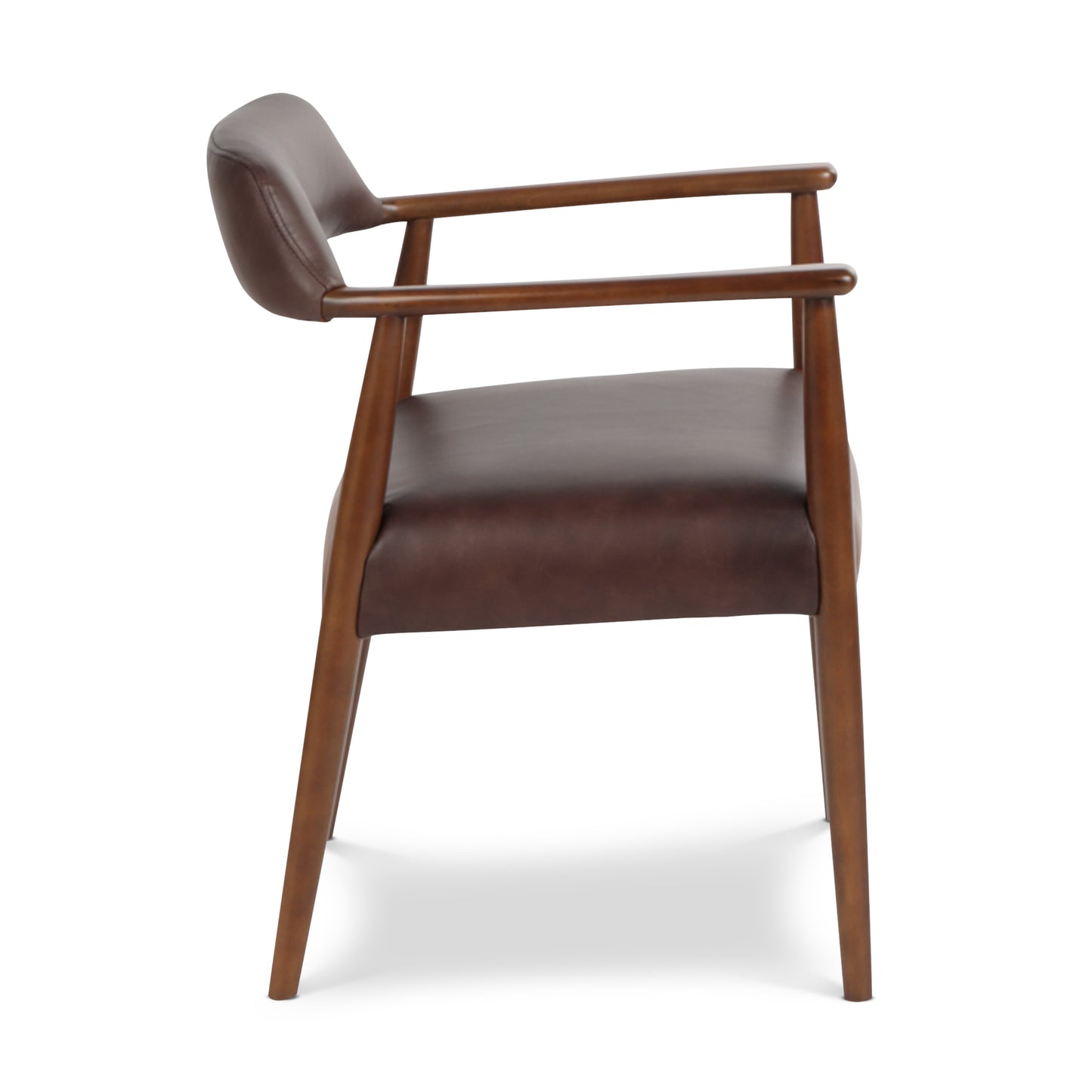 Sento Leather Dining Chair | Antique Brown