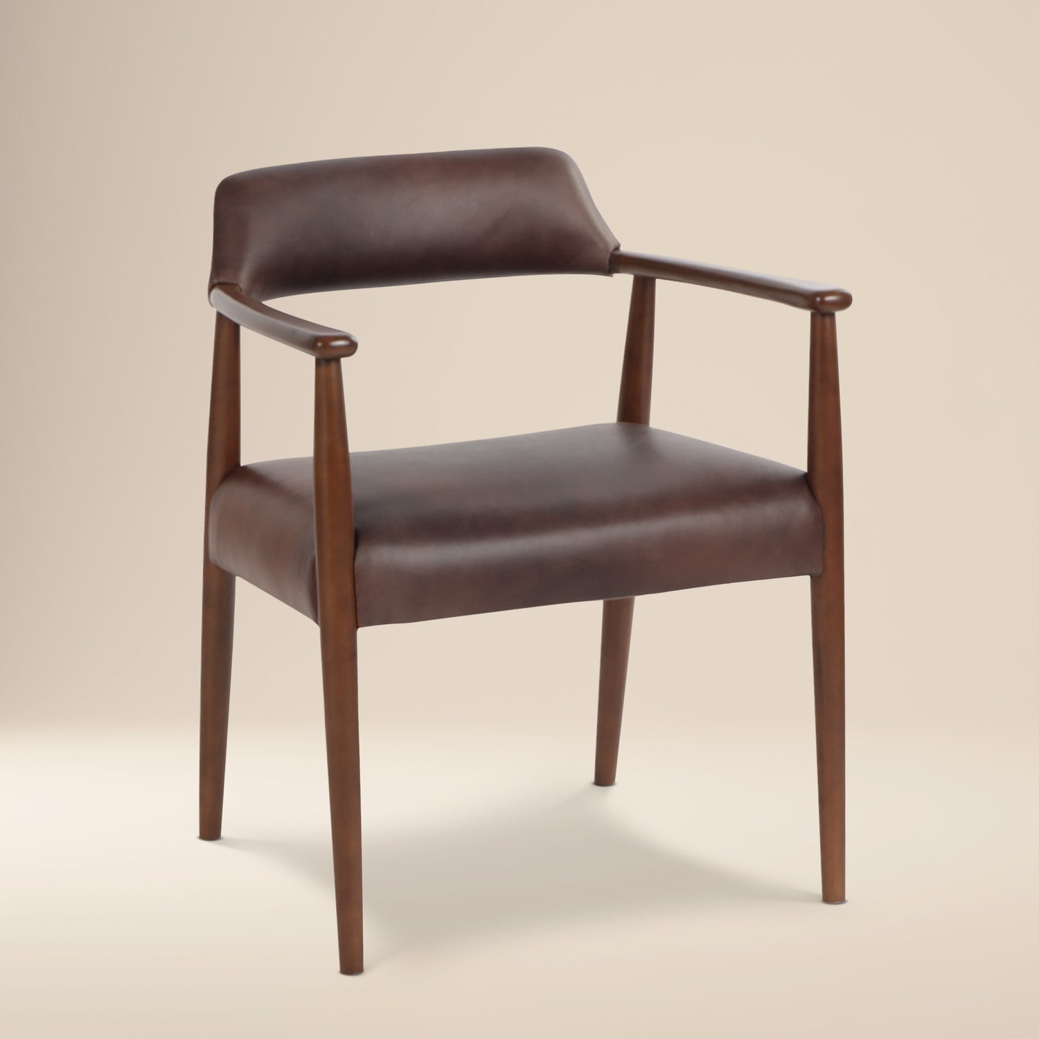 Sento Leather Dining Chair | Antique Brown 