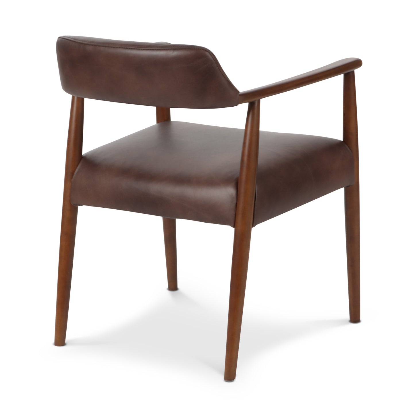 Sento Leather Dining Chair | Antique Brown