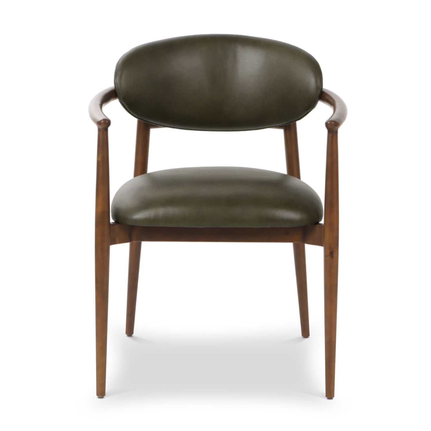 Riven Leather Dining Chair | Antique Green