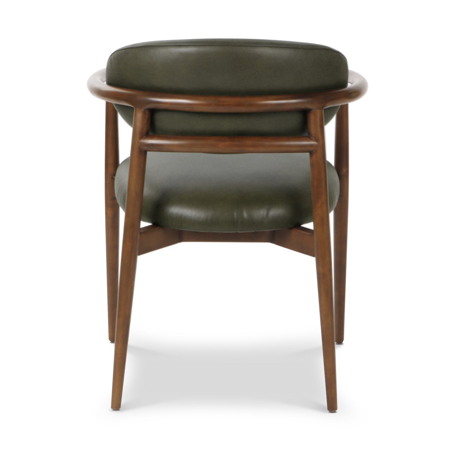 Riven Leather Dining Chair | Antique Green