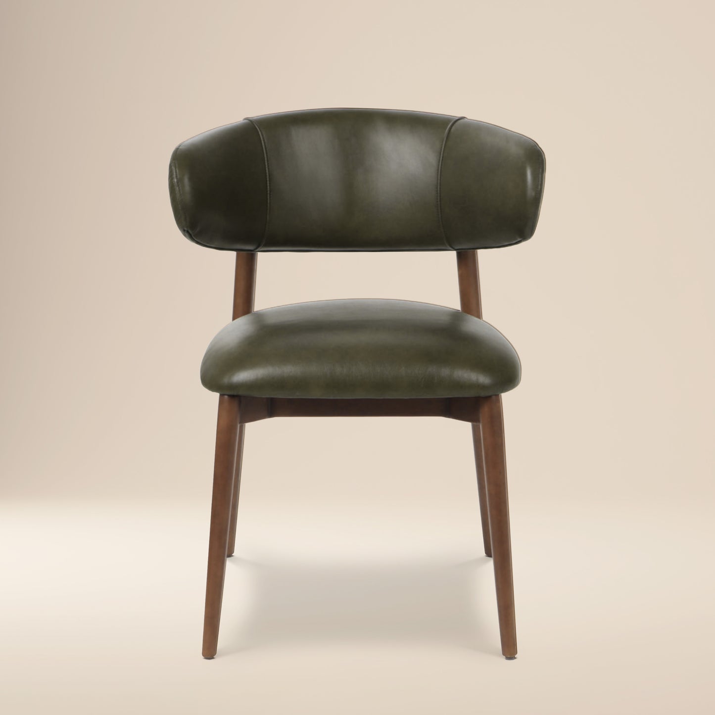 Talon Leather Dining Chair | Antique Green