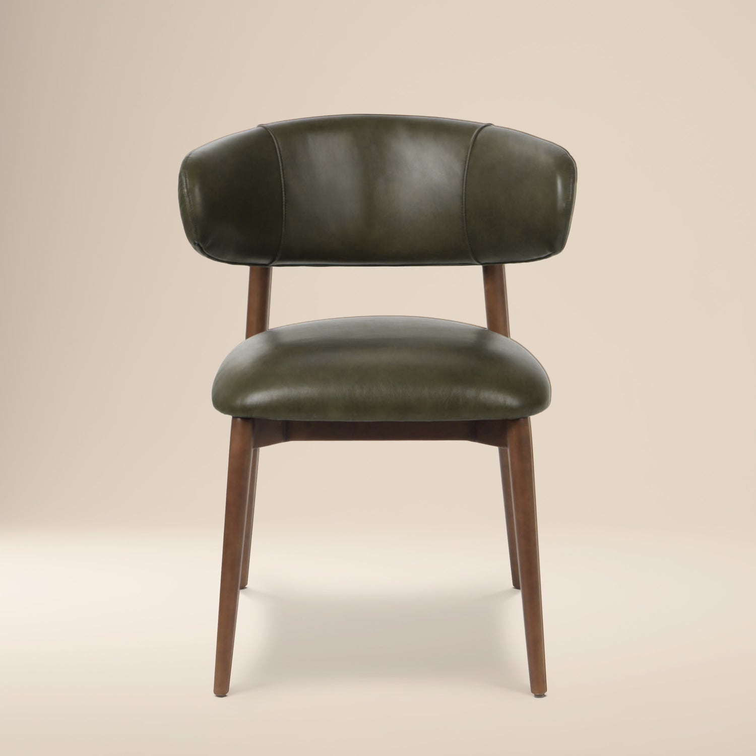 Talon Leather Dining Chair | Antique Green 