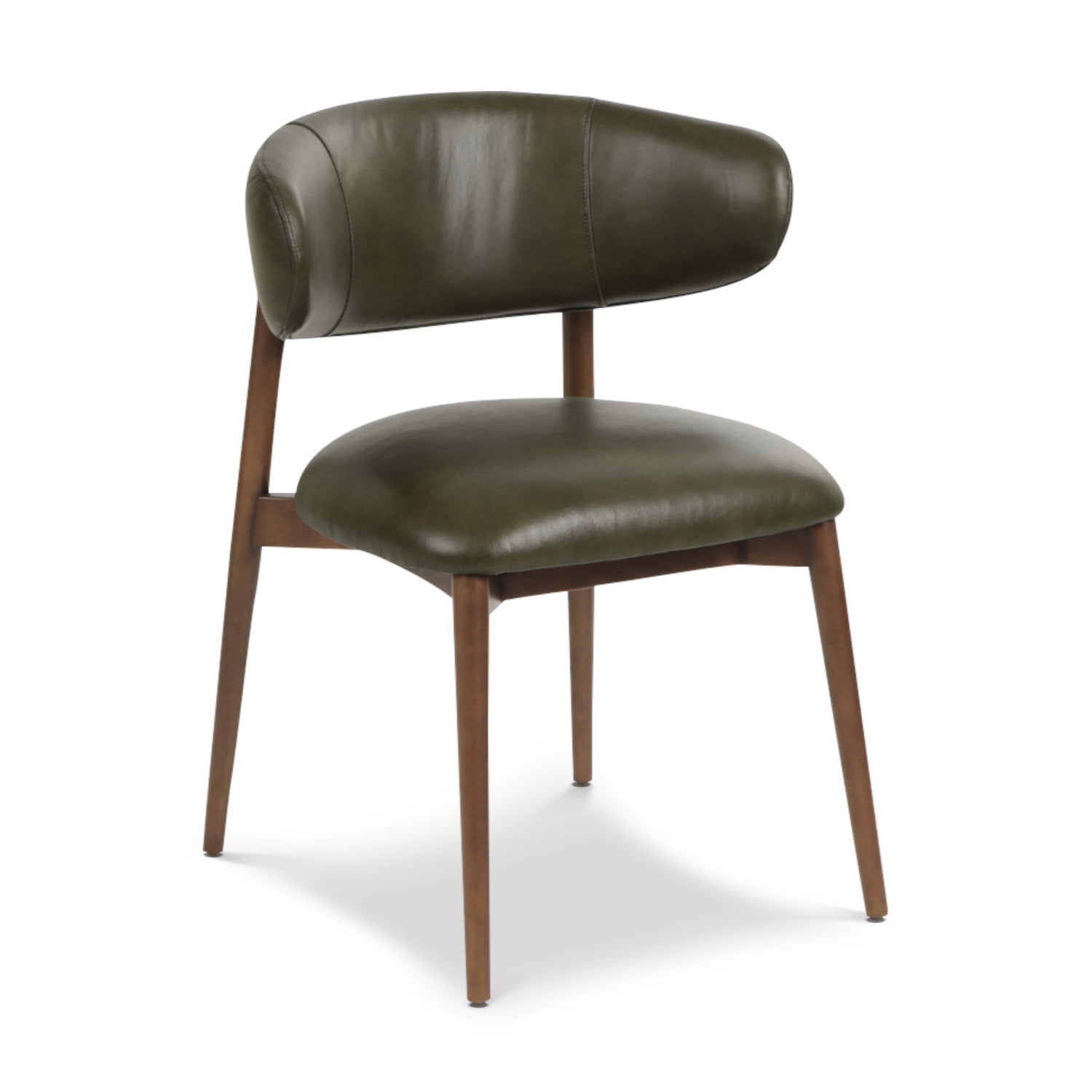 Talon Leather Dining Chair | Antique Green 