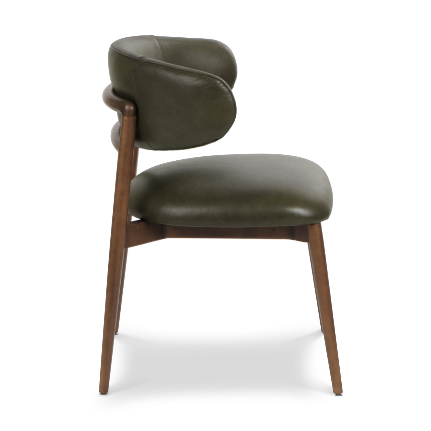 Talon Leather Dining Chair | Antique Green 