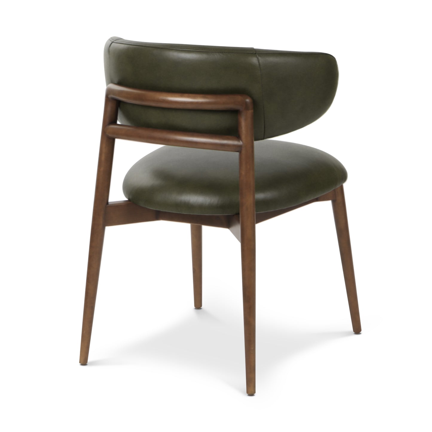 Talon Leather Dining Chair | Antique Green