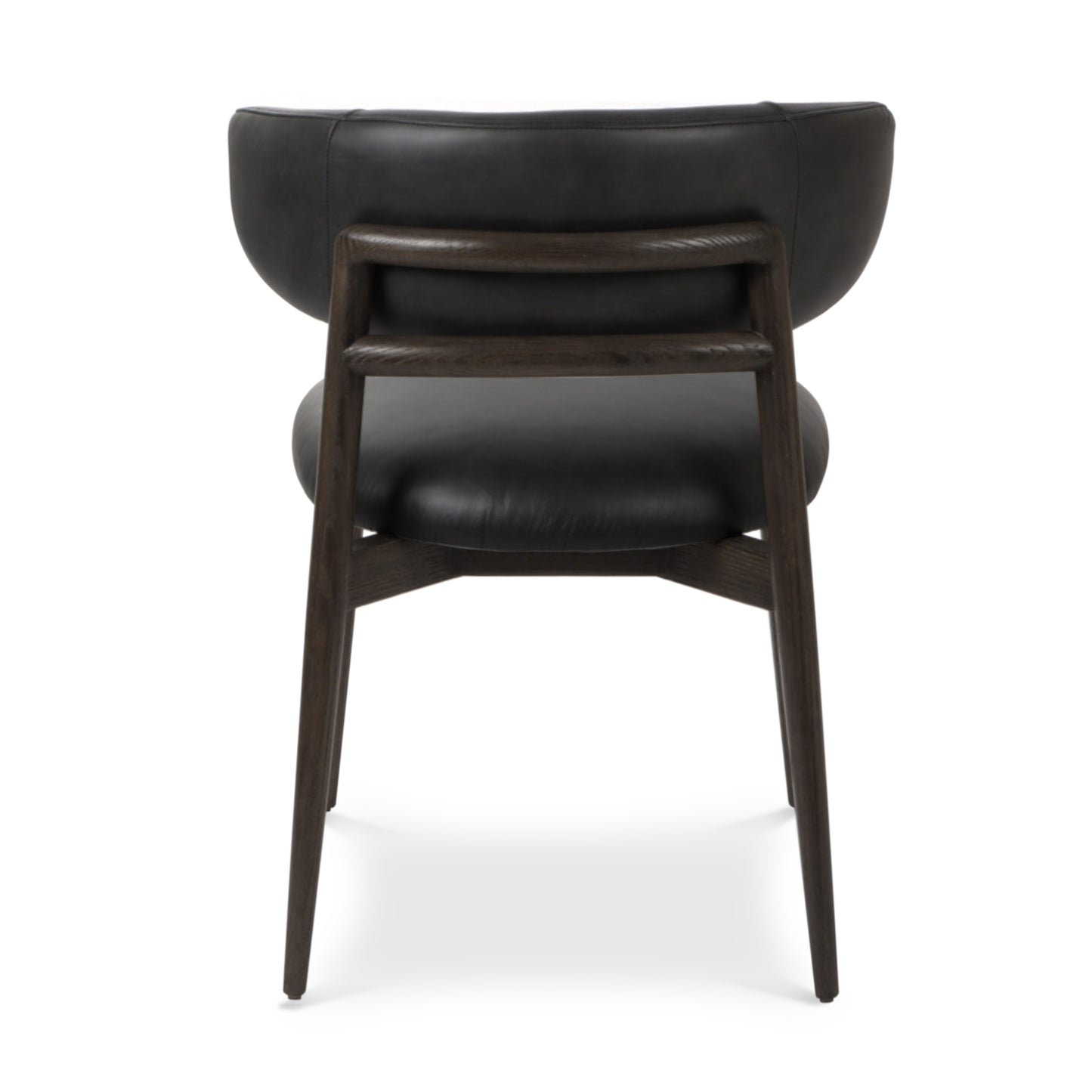 Talon Leather Dining Chair | Light Black