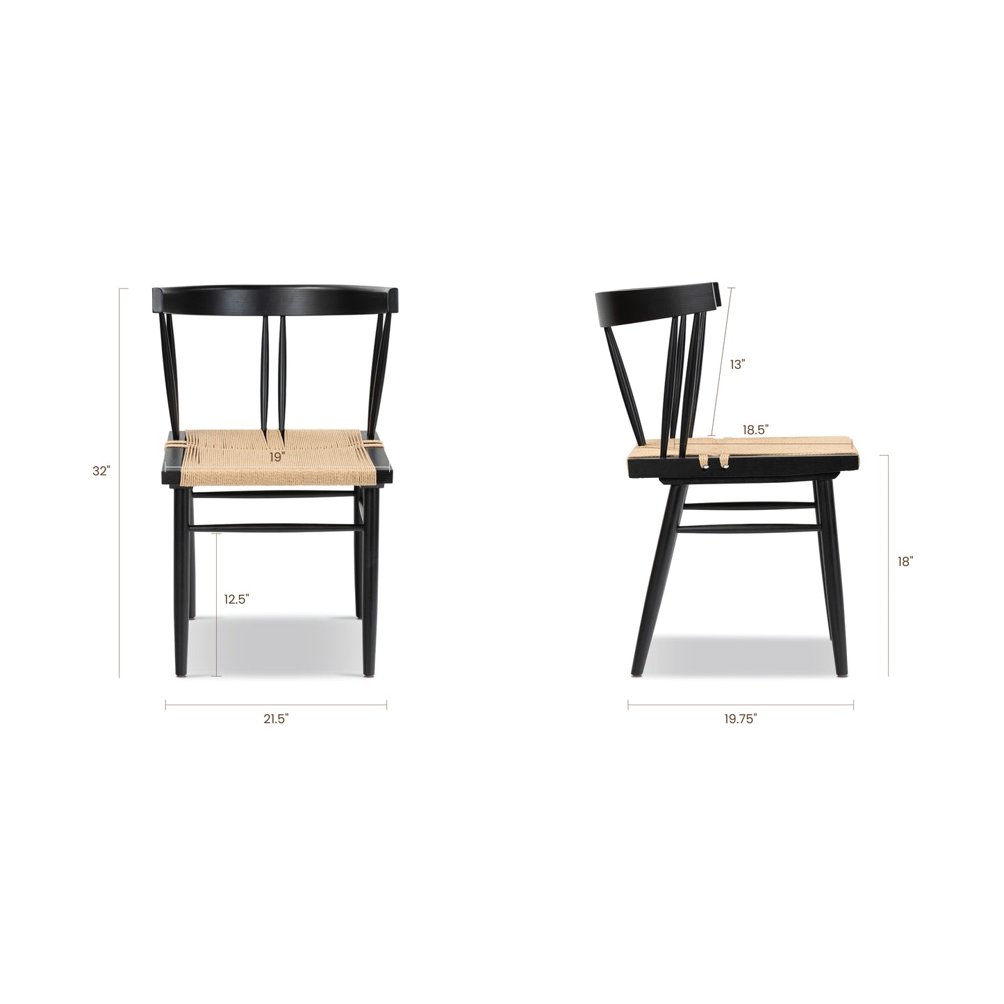 Ferrara Dining Chair | Black