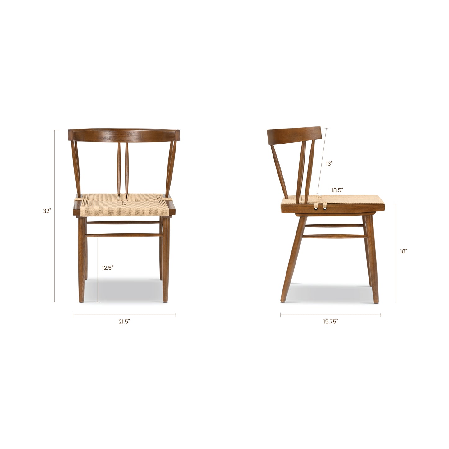 Ferrara Dining Chair | Walnut