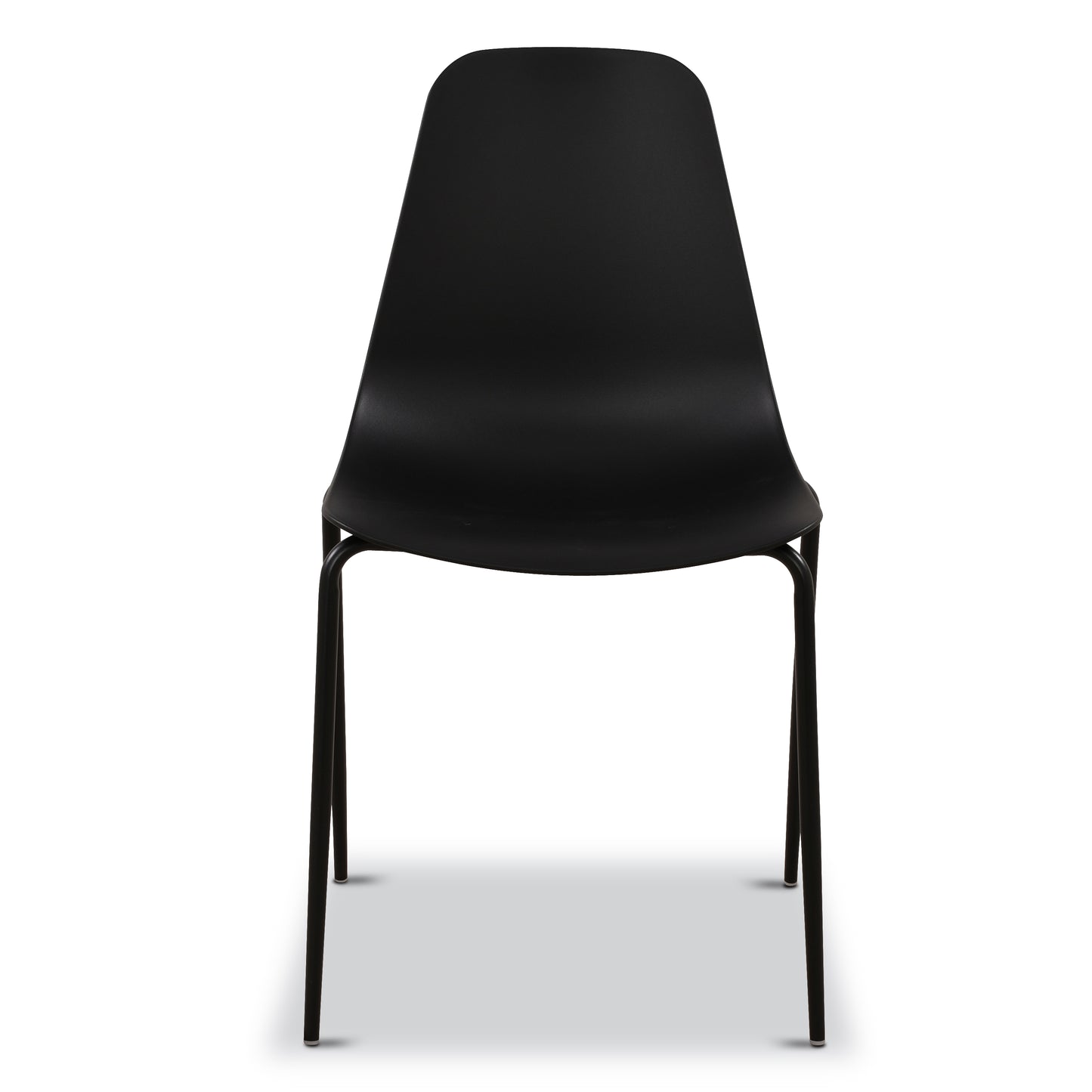 Isla Stackable Dining Chair | Ebony Black | Set of 4