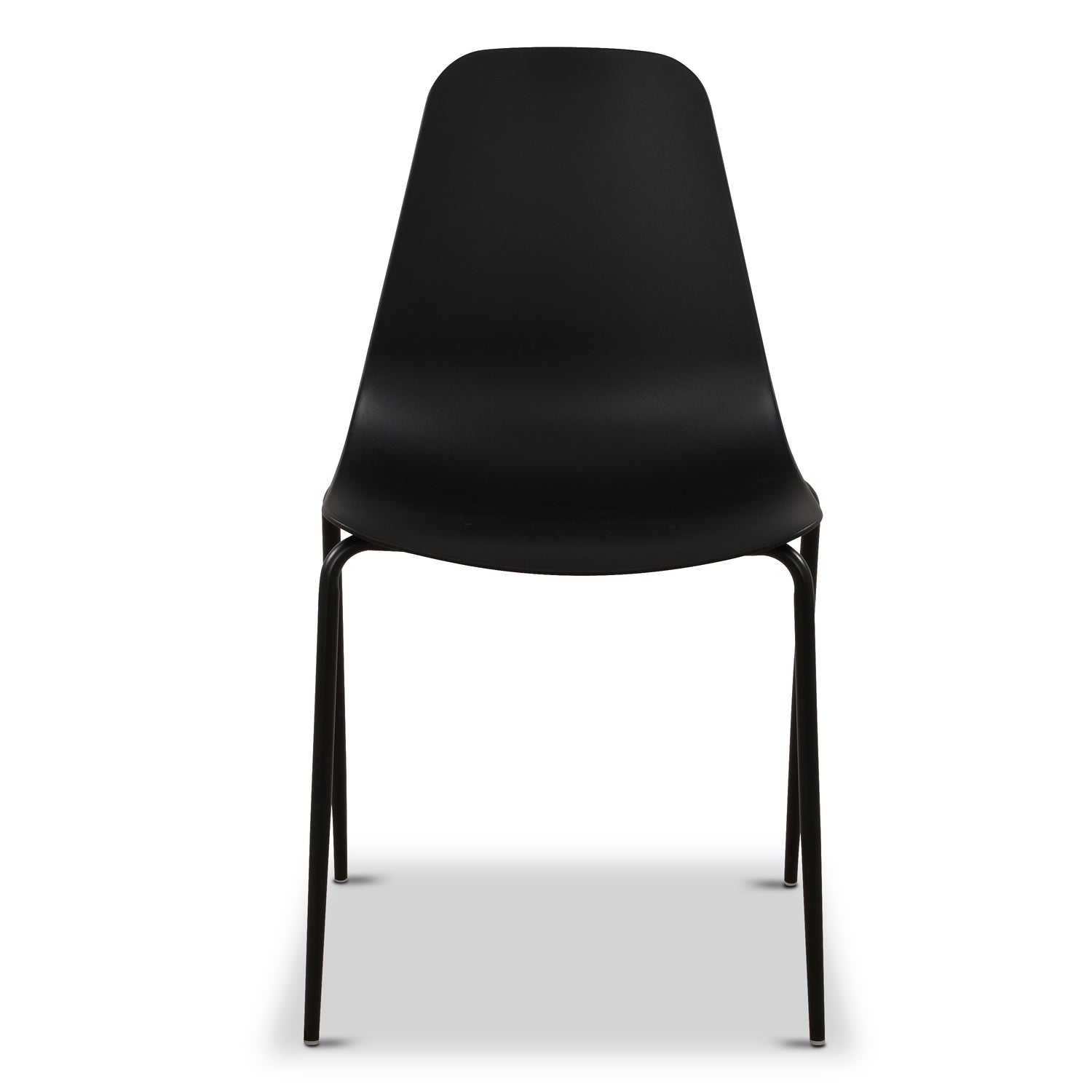 Isla Stackable Dining Chair | Ebony Black | Set of 4 