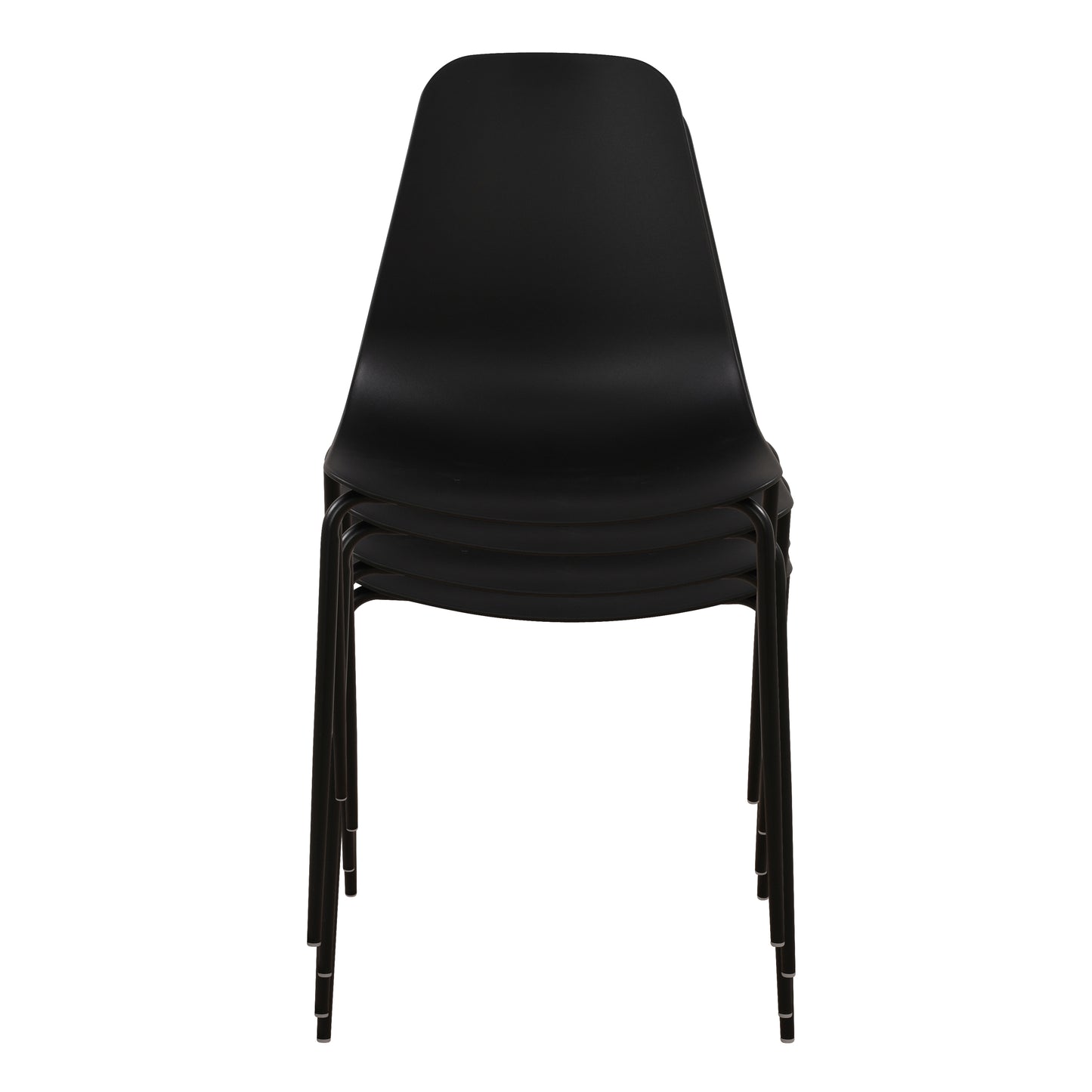 Isla Stackable Dining Chair | Ebony Black | Set of 4