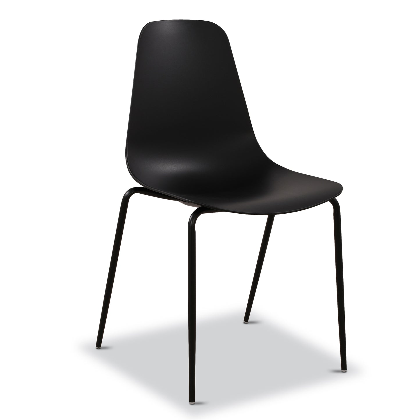 Isla Stackable Dining Chair | Ebony Black | Set of 4