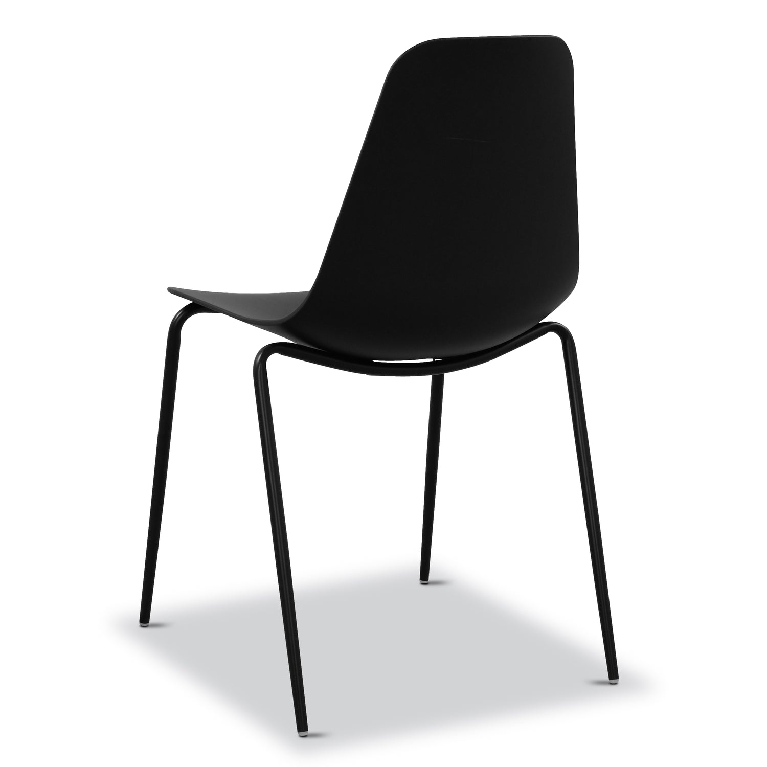 Isla Stackable Dining Chair | Ebony Black | Set of 4 