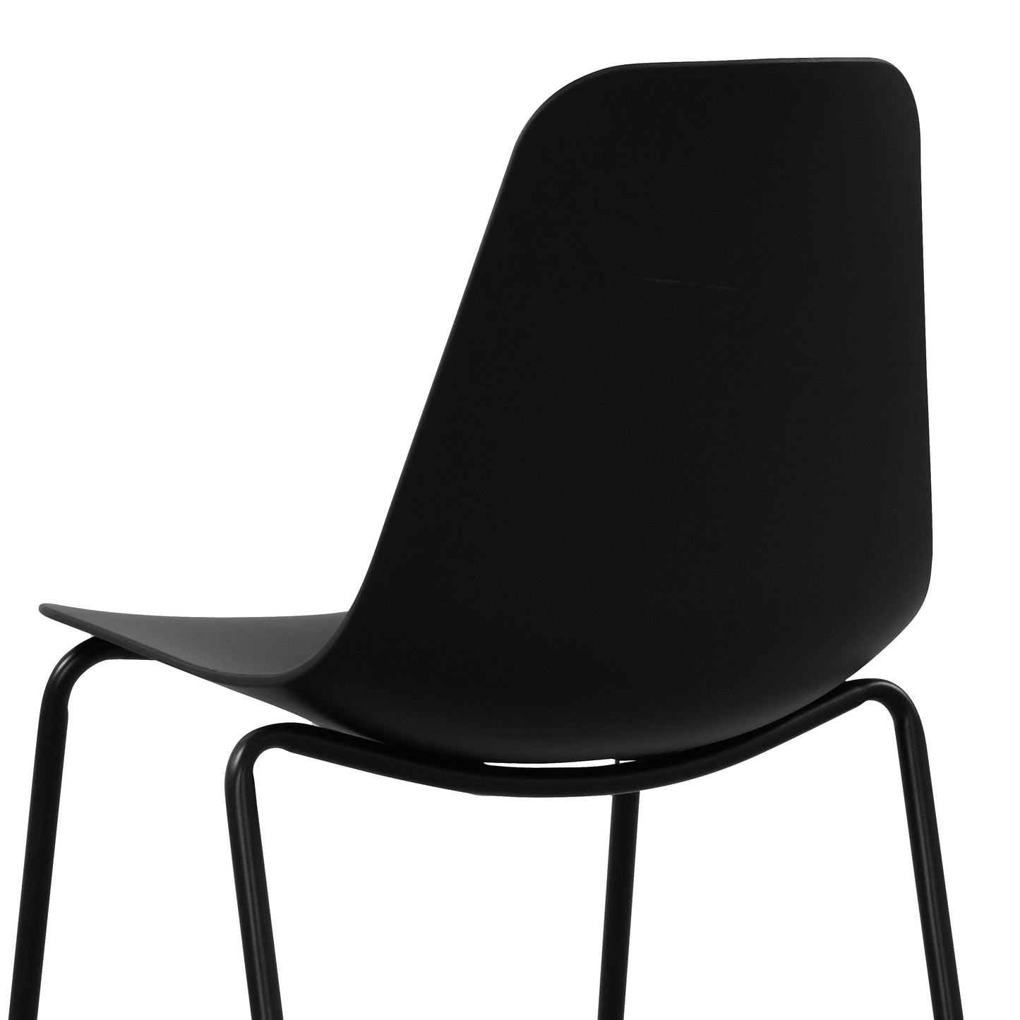 Isla Stackable Dining Chair | Ebony Black | Set of 4