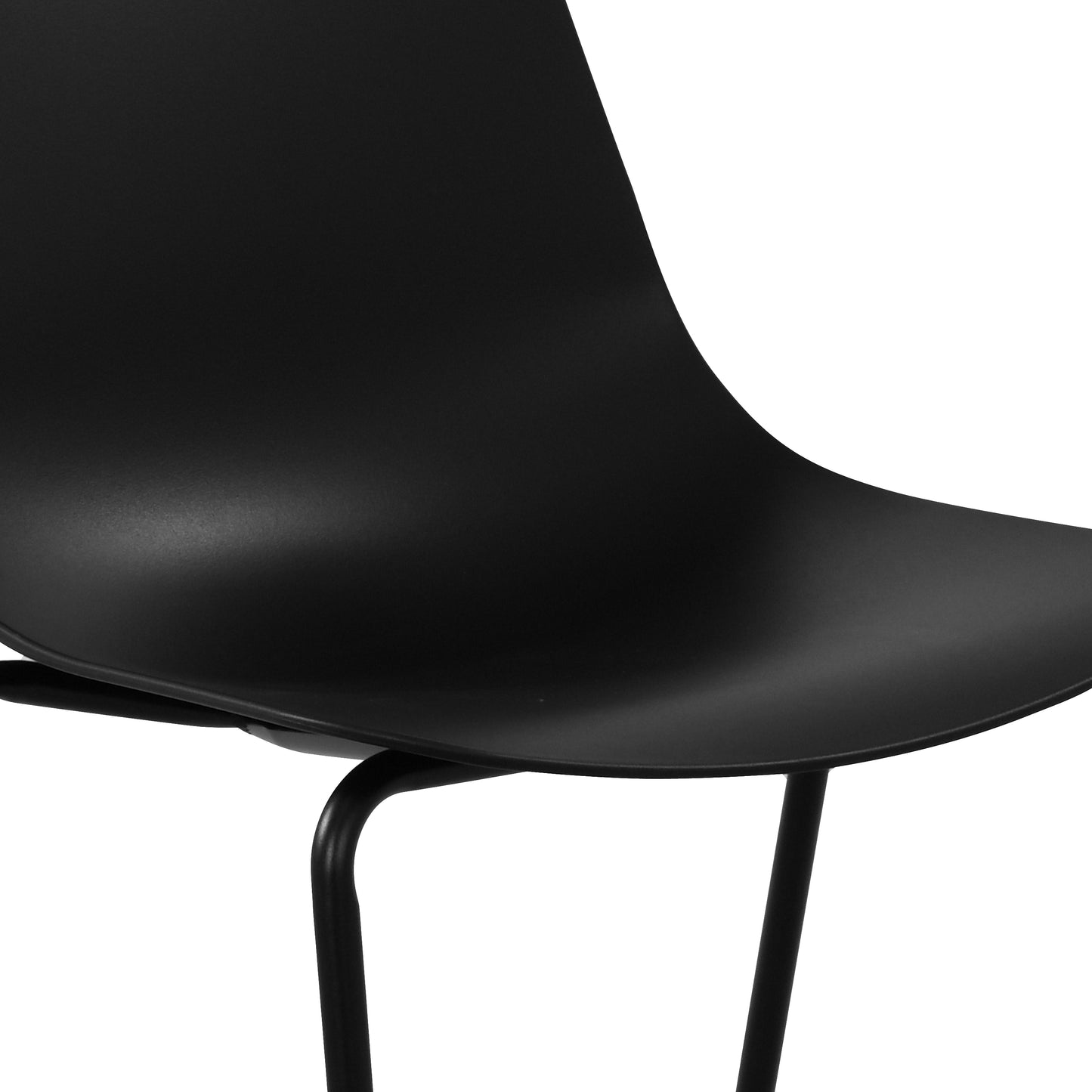 Isla Stackable Dining Chair | Ebony Black | Set of 4