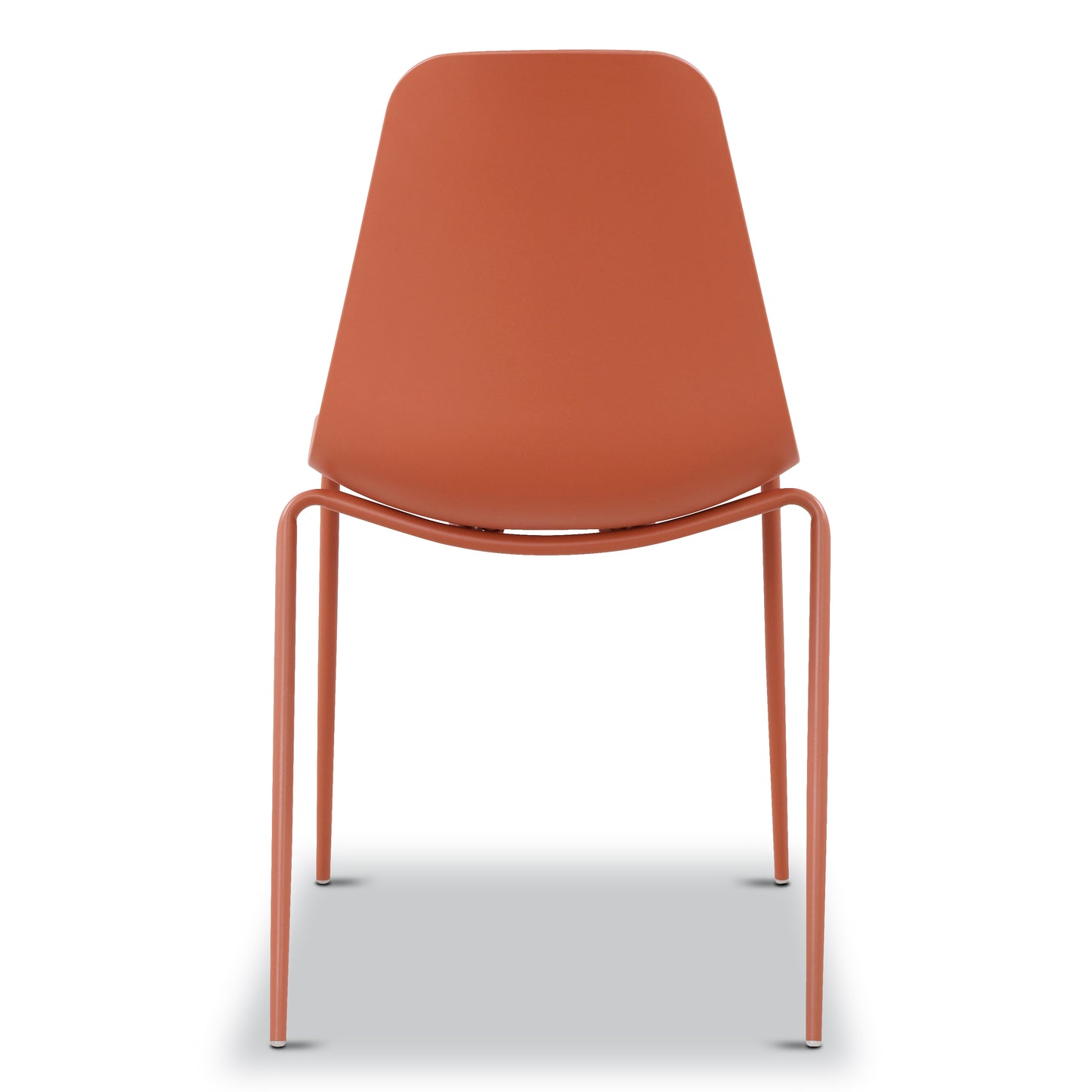 Isla Stackable Dining Chair | Coral Red | Set of 4