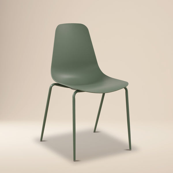 Isla Stackable Dining Chair | Pistachio Green | Set of 4