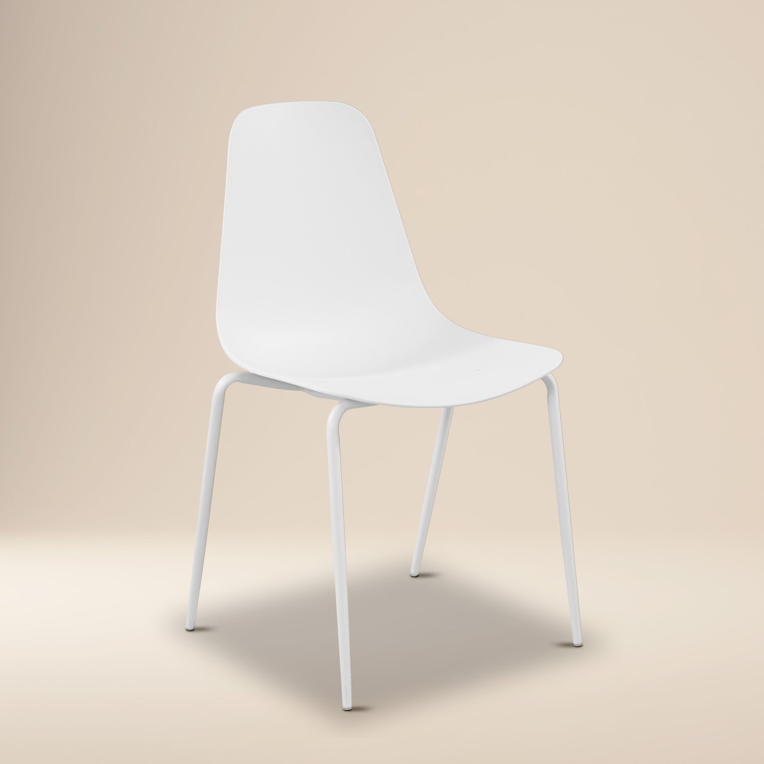 Isla Stackable Dining Chair | White | Set of 4 