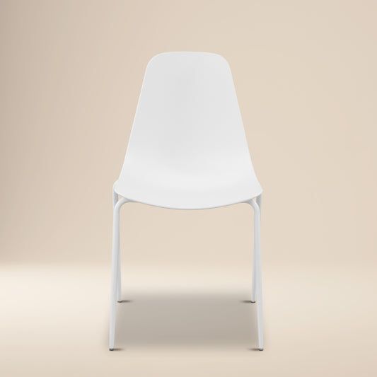 Isla Stackable Dining Chair | White | Set of 4