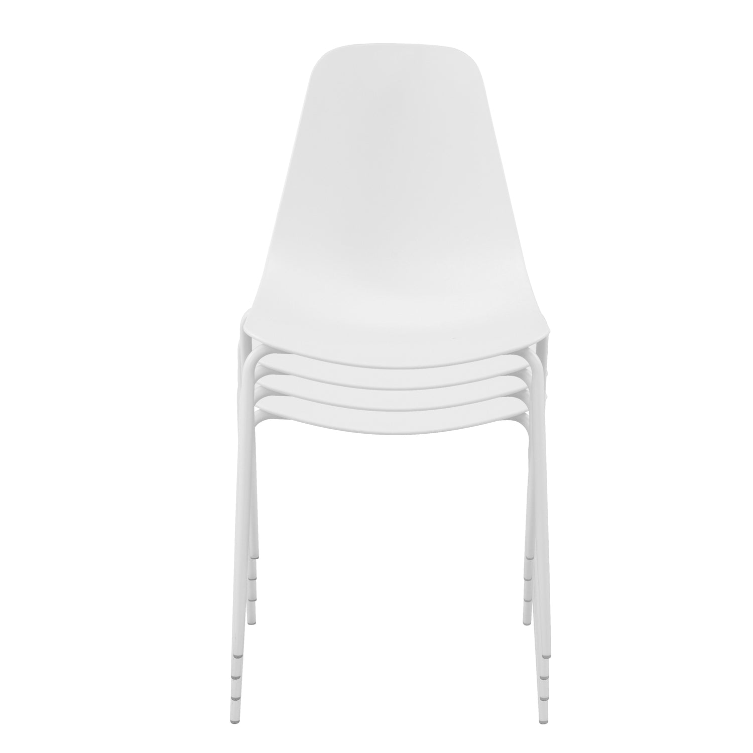 Isla Stackable Dining Chair | White | Set of 4 