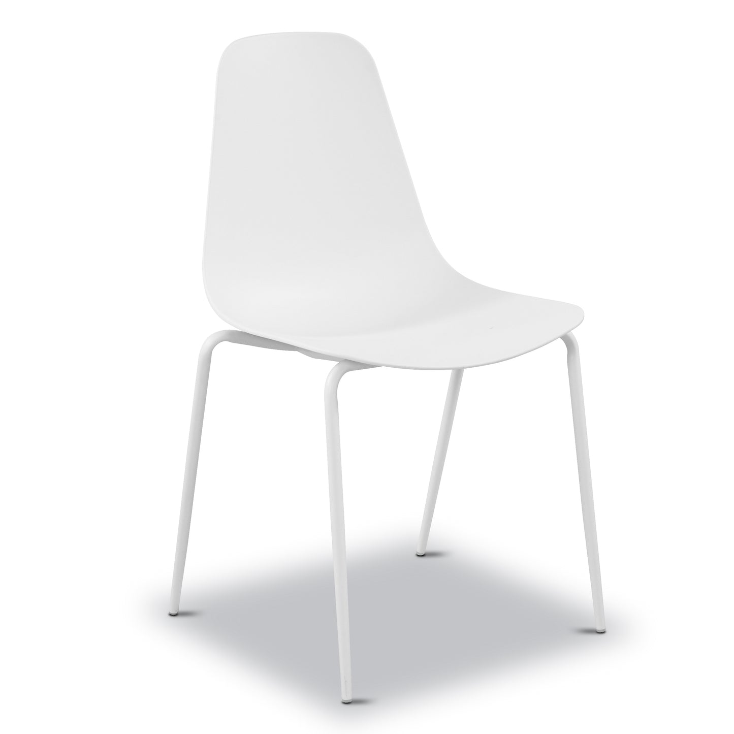 Isla Stackable Dining Chair | White | Set of 4