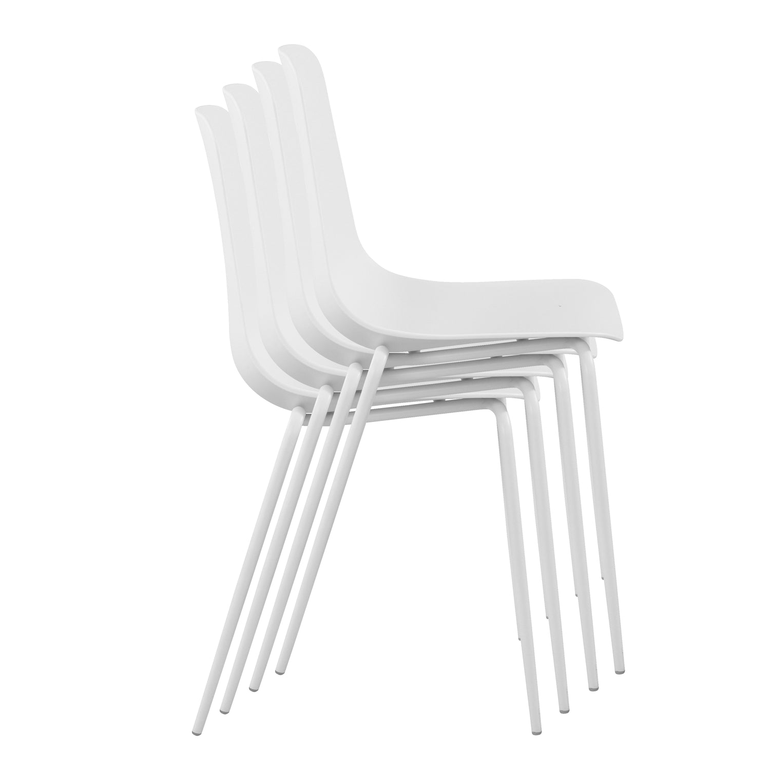 Isla Stackable Dining Chair | White | Set of 4 