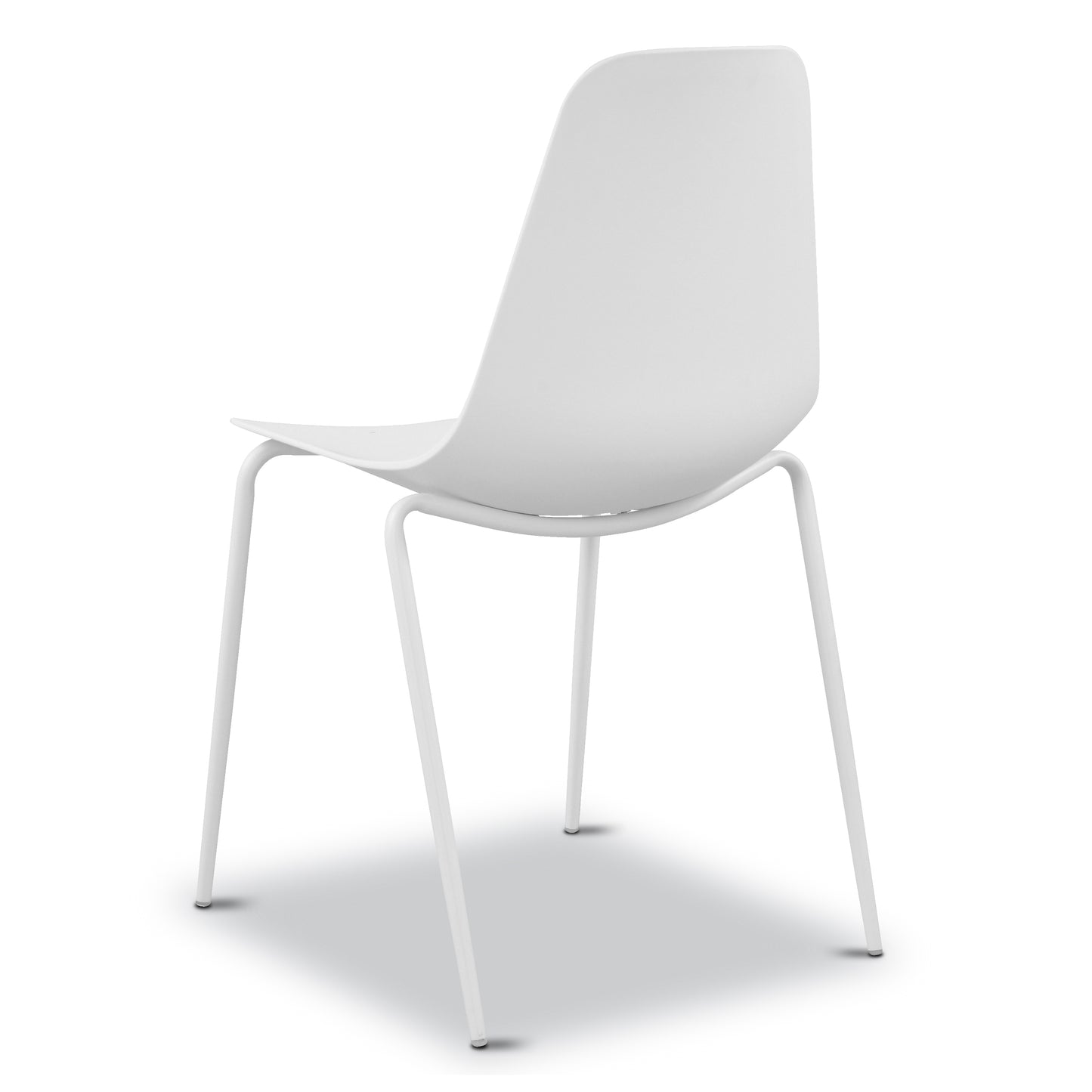 Isla Stackable Dining Chair | White | Set of 4