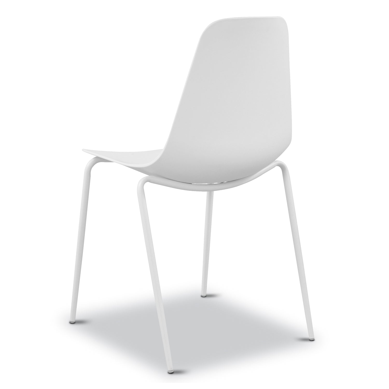 Isla Stackable Dining Chair | White | Set of 4 