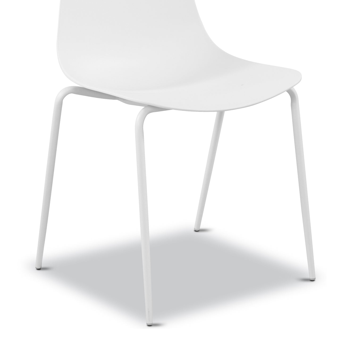 Isla Stackable Dining Chair | White | Set of 4