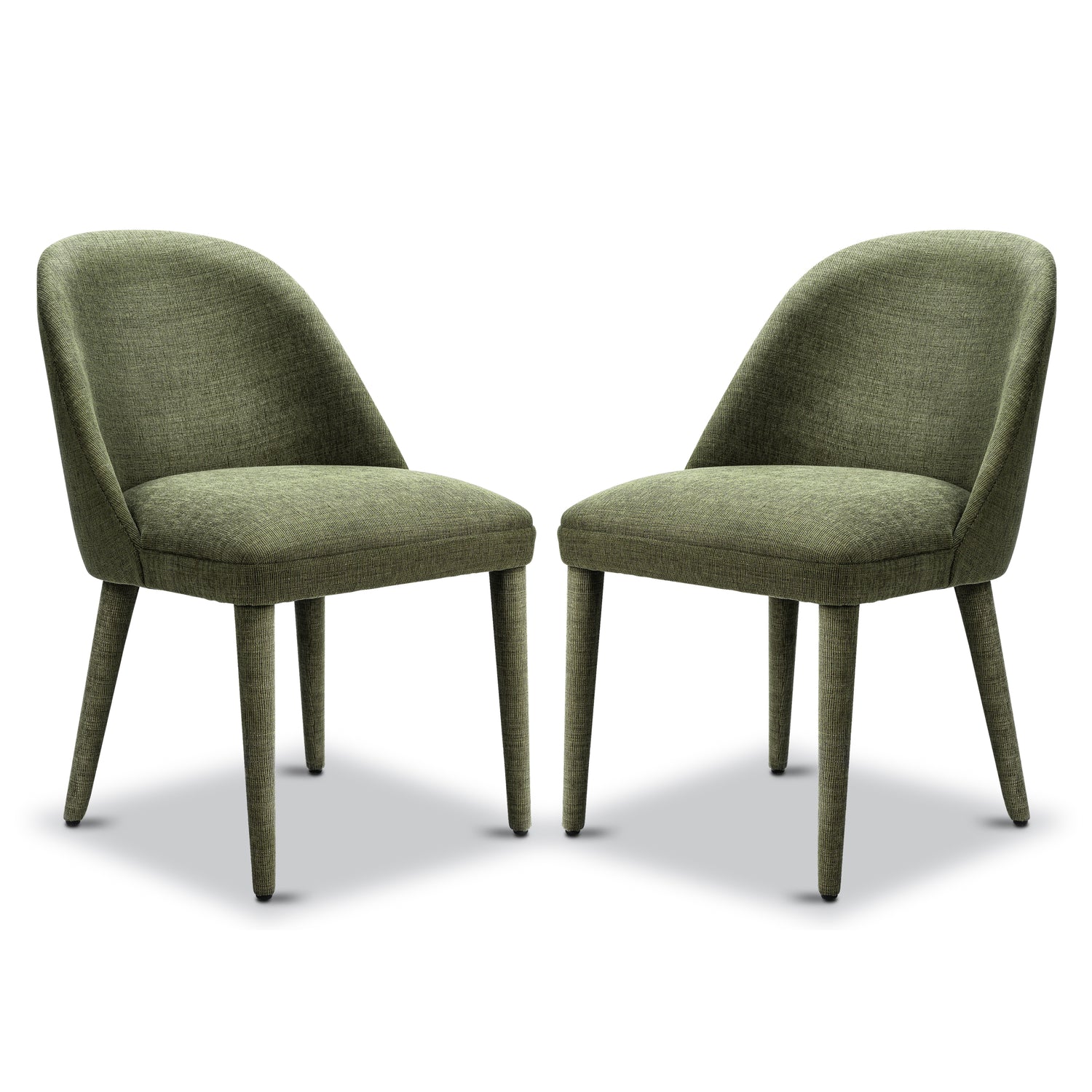 Labin Dining Chair | Moss Green | Set of 2 