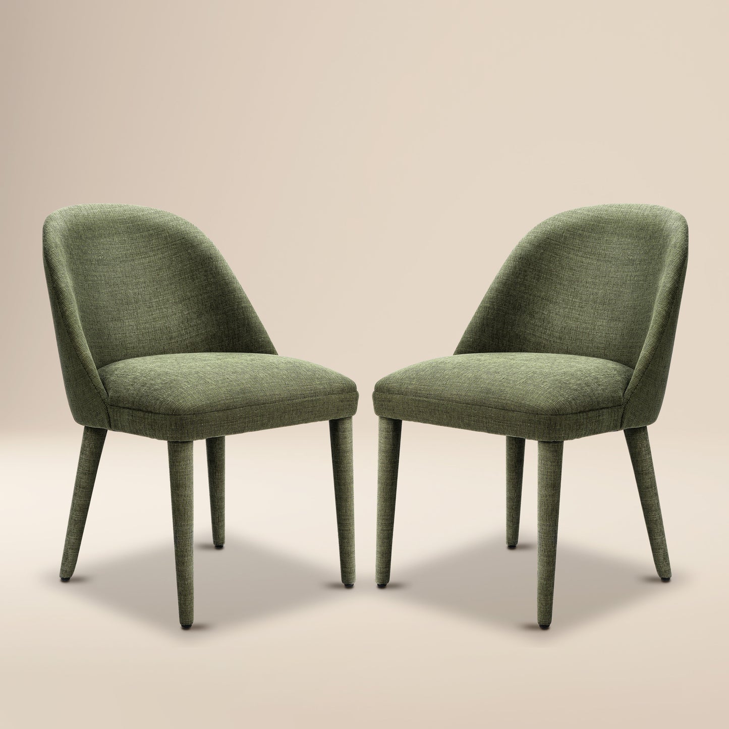 Labin Dining Chair | Moss Green | Set of 2