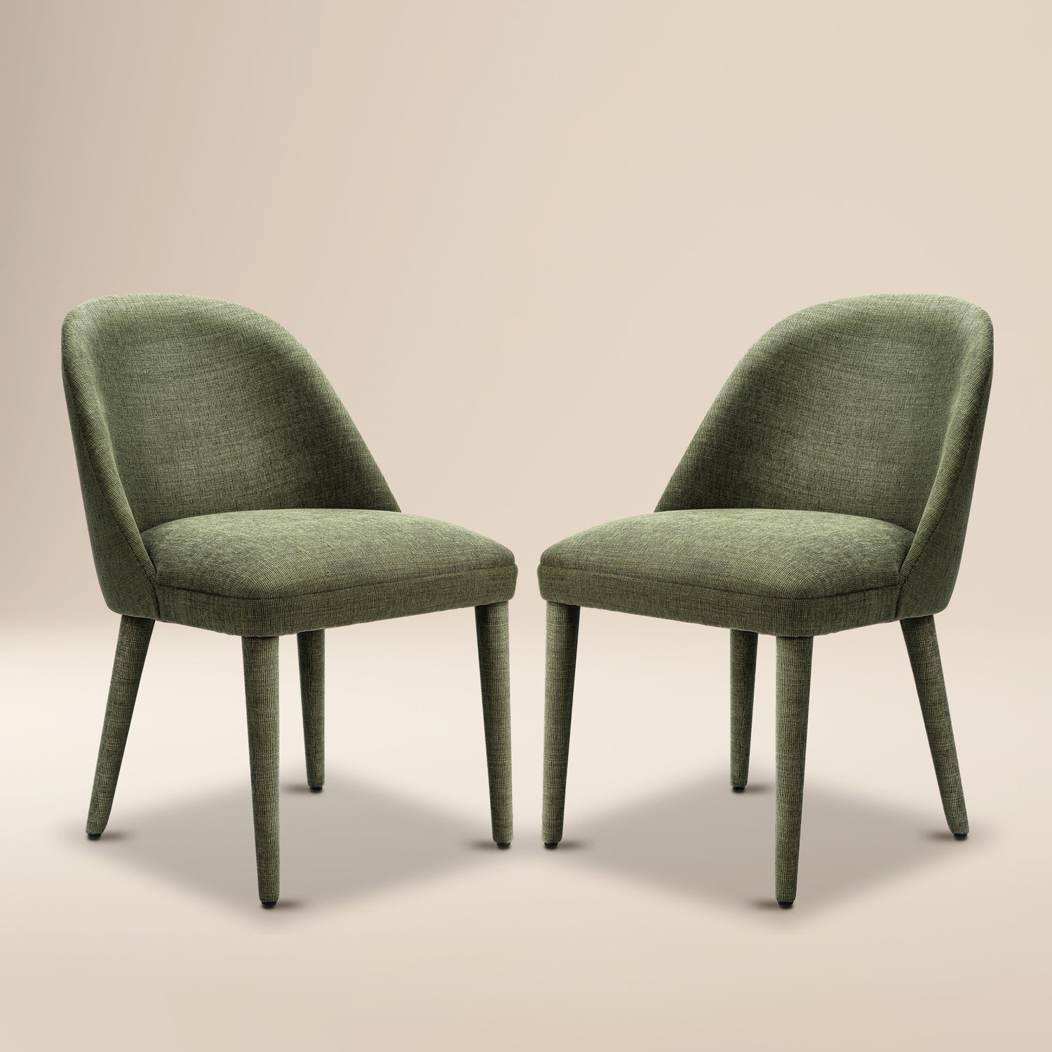 Labin Dining Chair | Moss Green | Set of 2 