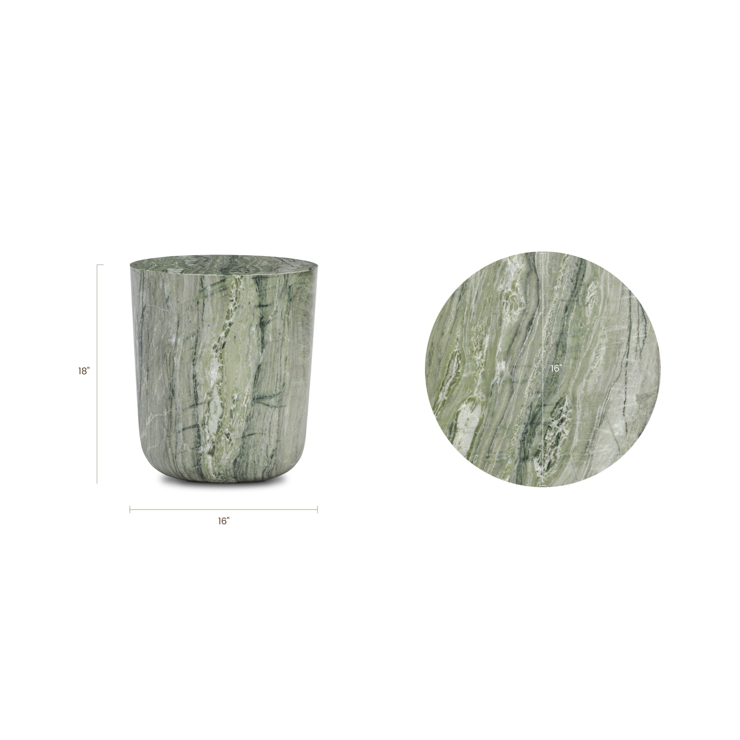Dorset Side Table | Seaweed Green 