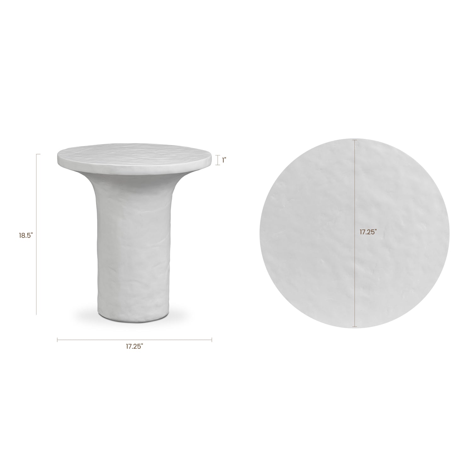 Selenit Side Table | Ivory Concrete 