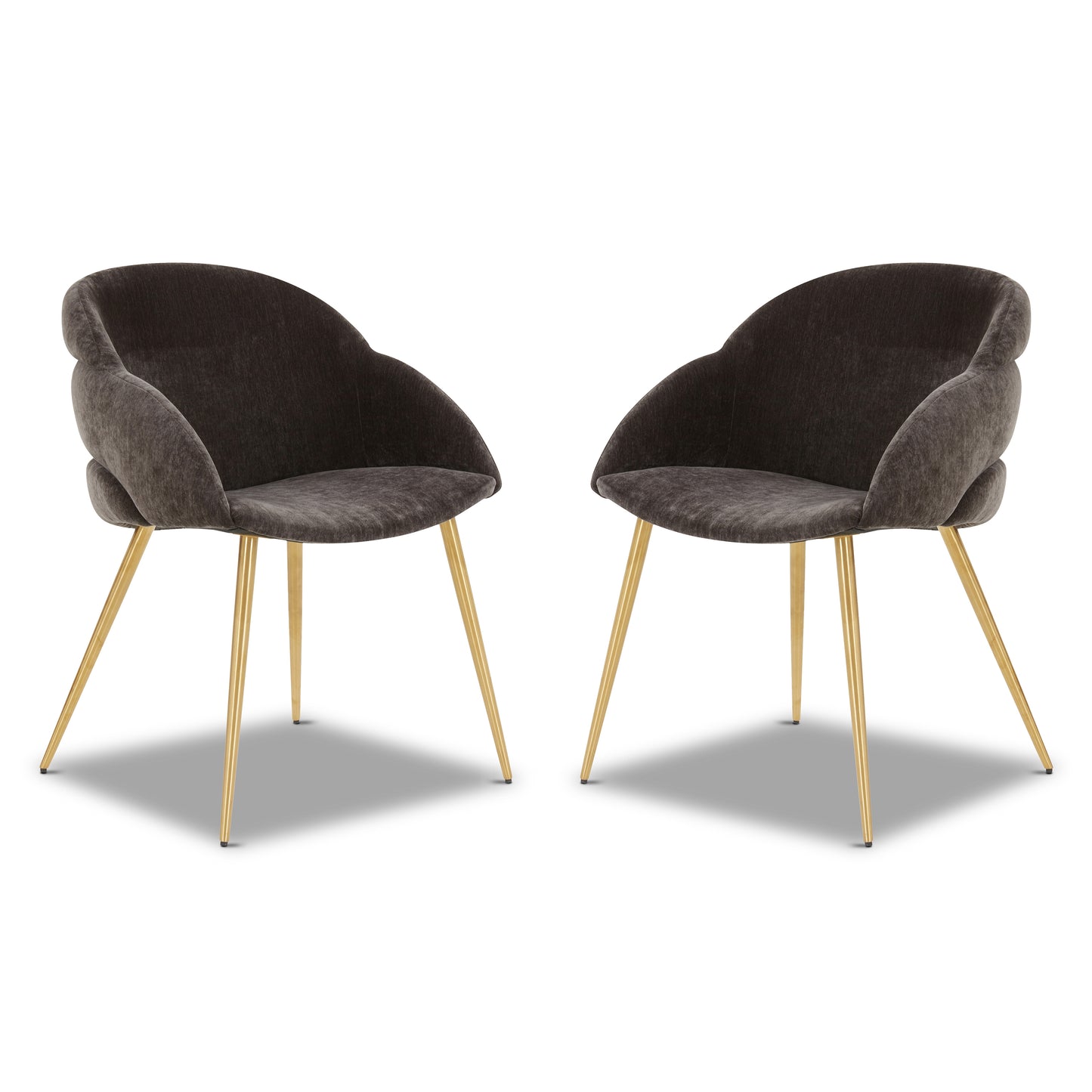 Como Fabric Dining Chair | Java Brown | Set of 2
