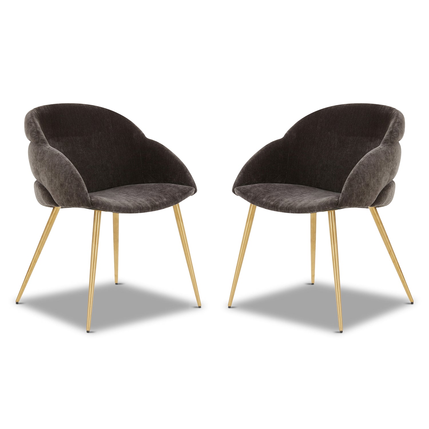 Como Fabric Dining Chair | Java Brown | Set of 2 