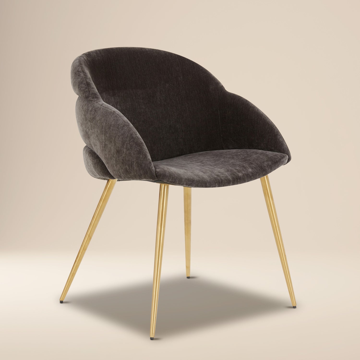 Como Fabric Dining Chair | Java Brown | Set of 2 