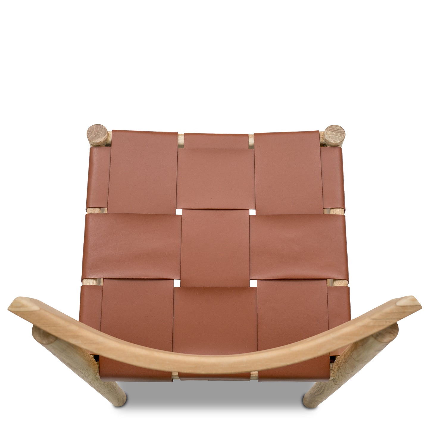 Zadar Teak & Leather Dining Chair | Fauve Tan