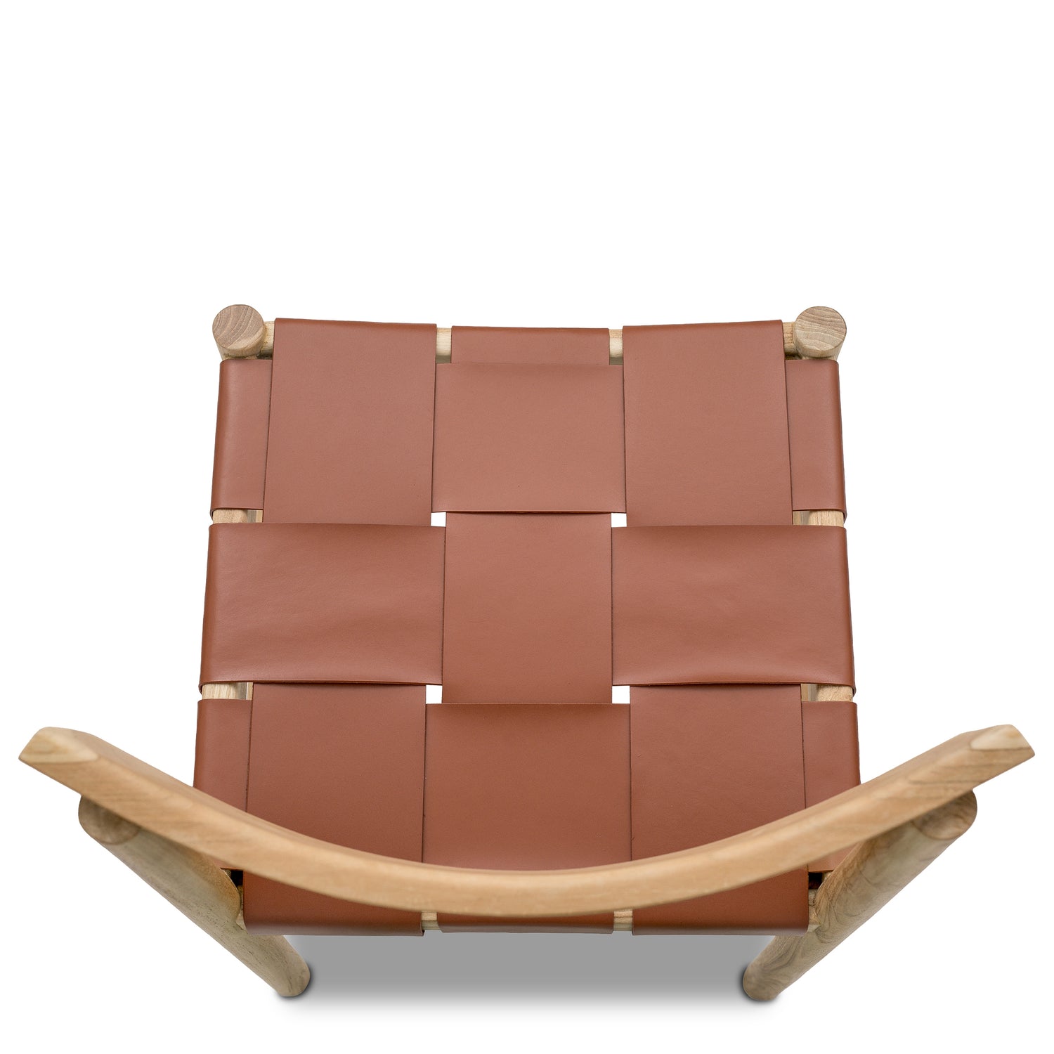 Zadar Teak & Leather Dining Chair | Fauve Tan 