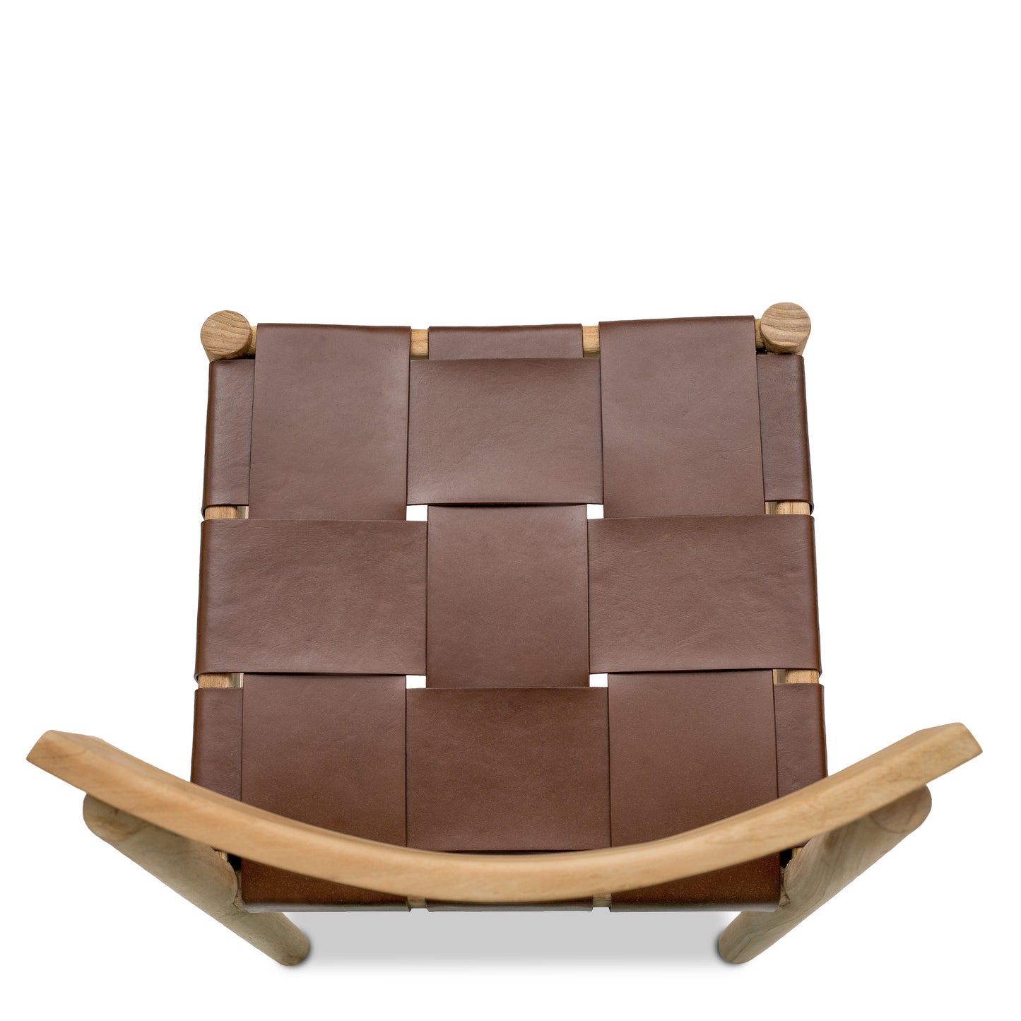Zadar Teak & Leather Dining Chair | Molten Brown