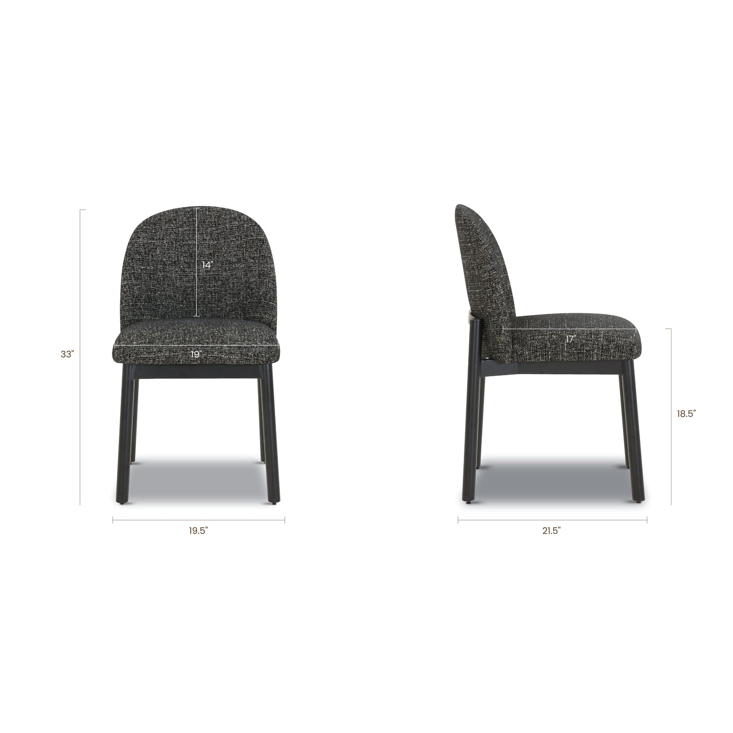 Maeve Dining Chair | Ebony Black 