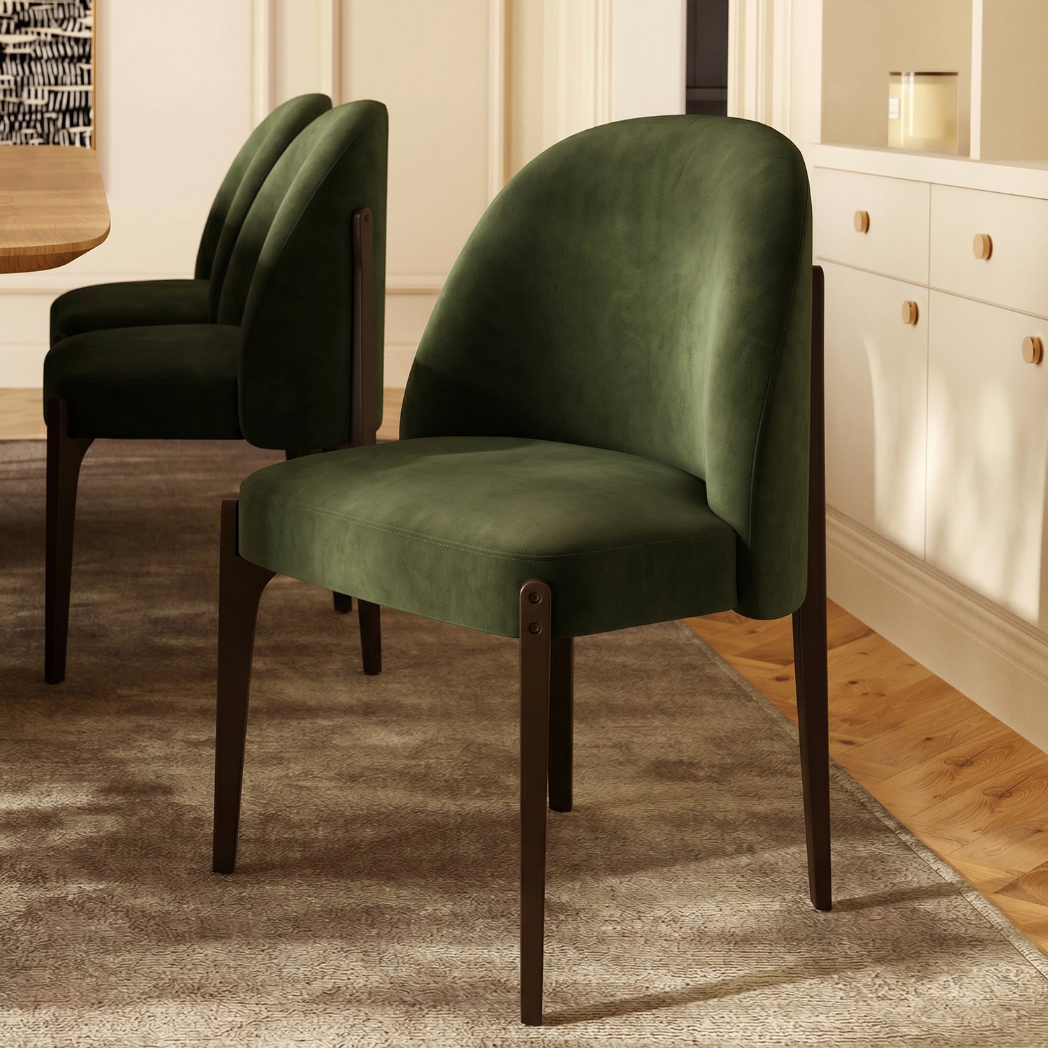 Pietta Dining Chair | Cedar Green | Set of 2 lifestyle_image