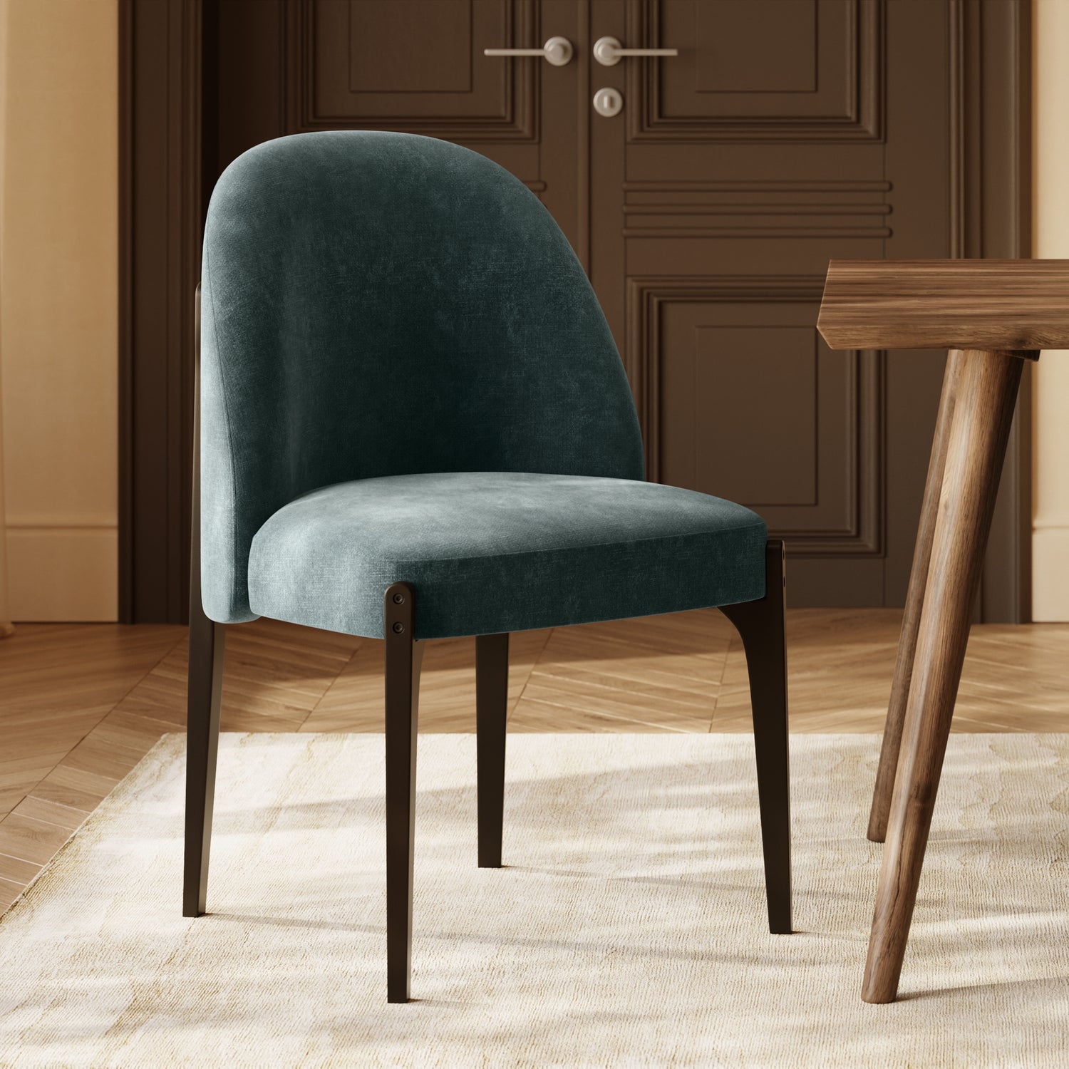 Pietta Dining Chair | Cobalt Blue | Set of 2 lifestyle_image