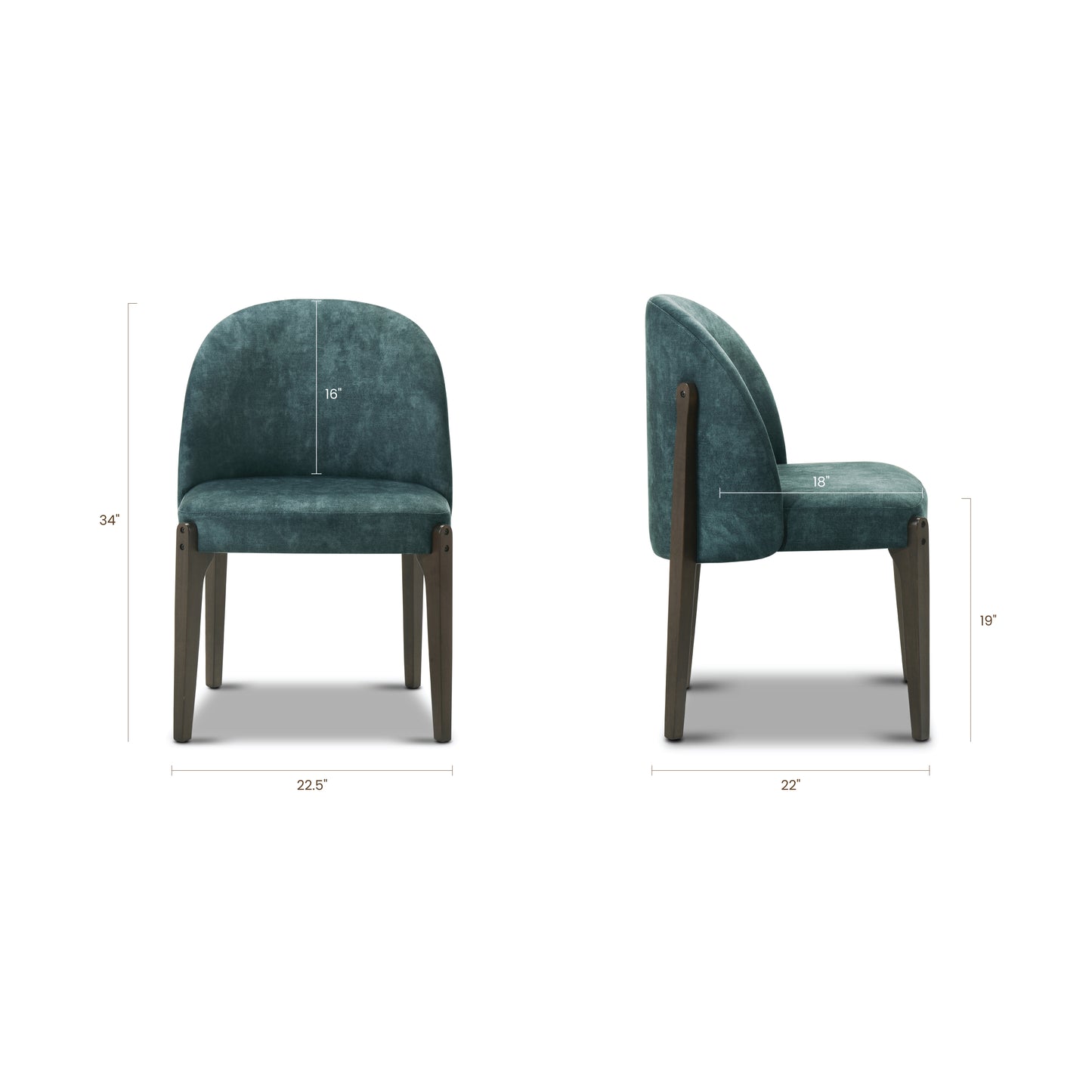 Pietta Dining Chair | Cobalt Blue | Set of 2