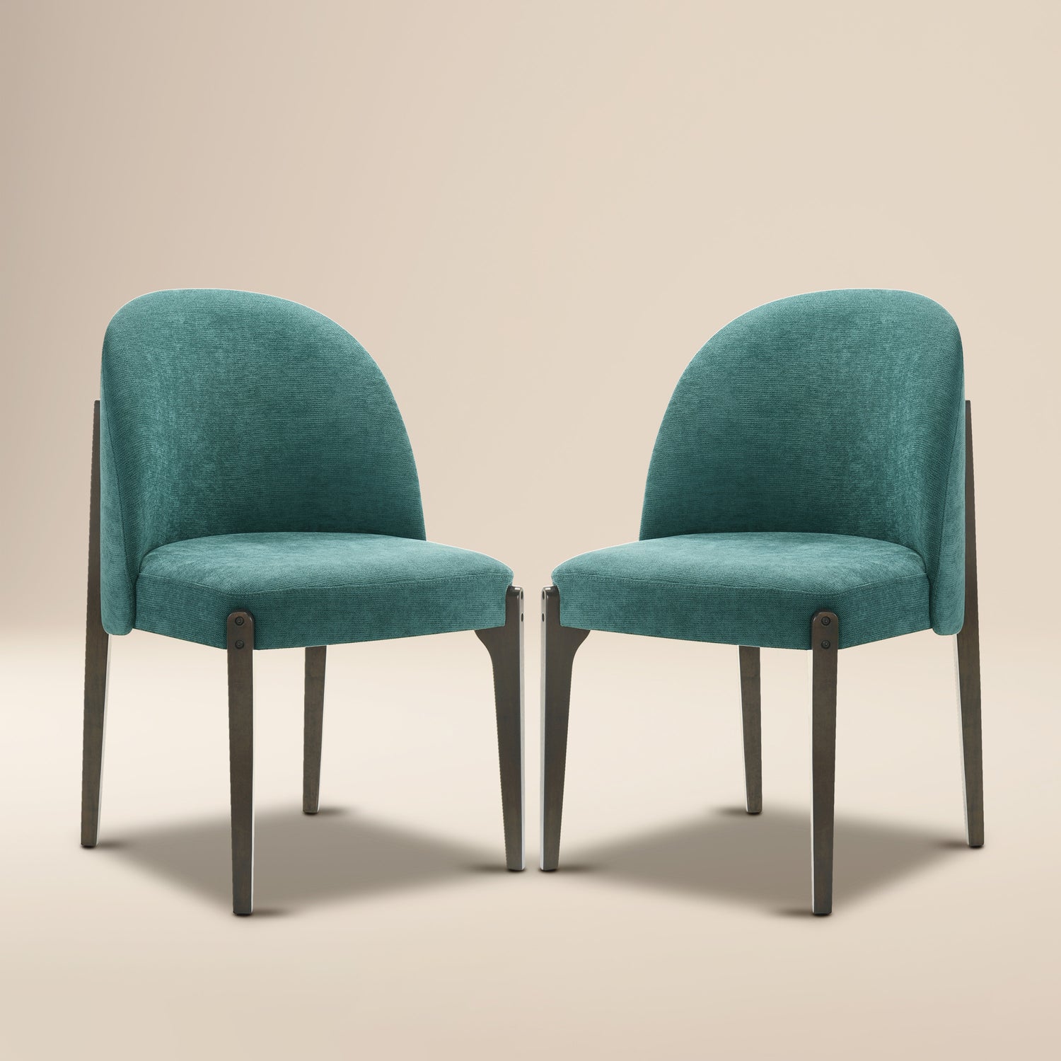 Pietta Dining Chair | Heathered Teal | Set of 2 