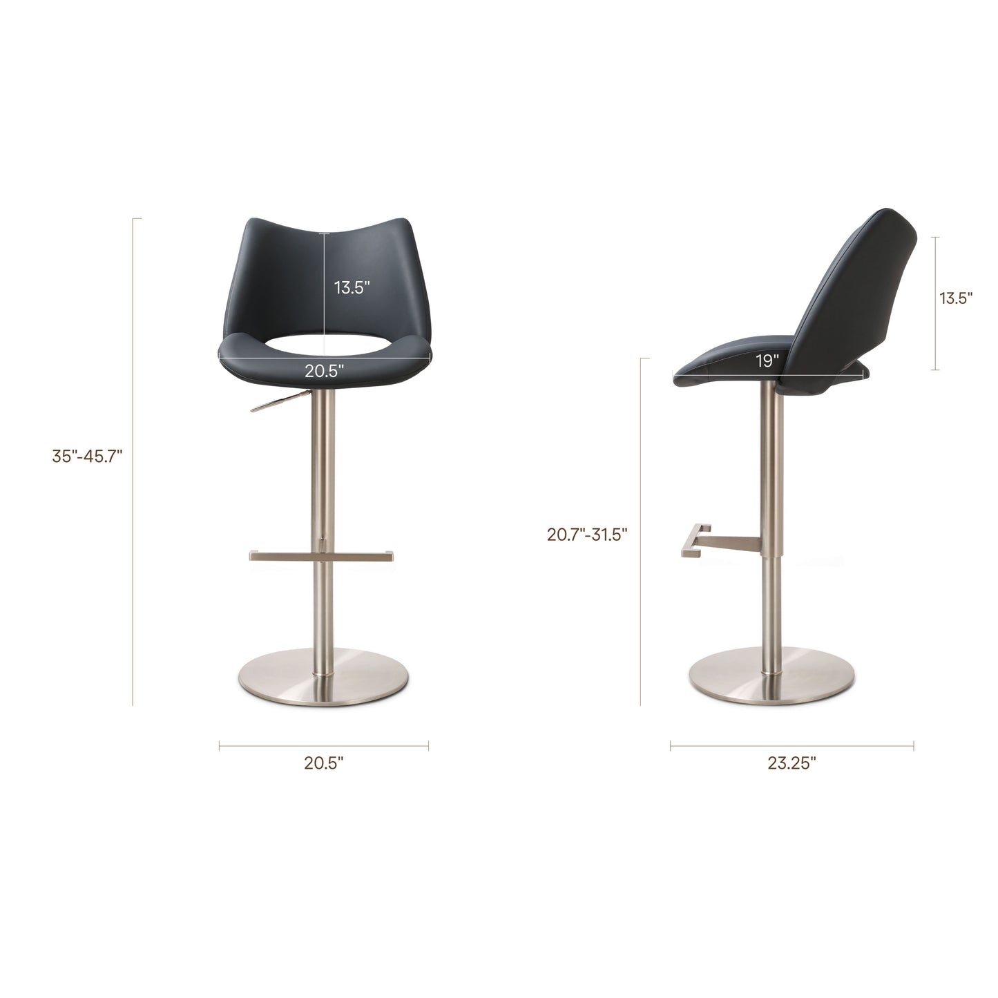 Sola Counter Stool | Navy Blue
