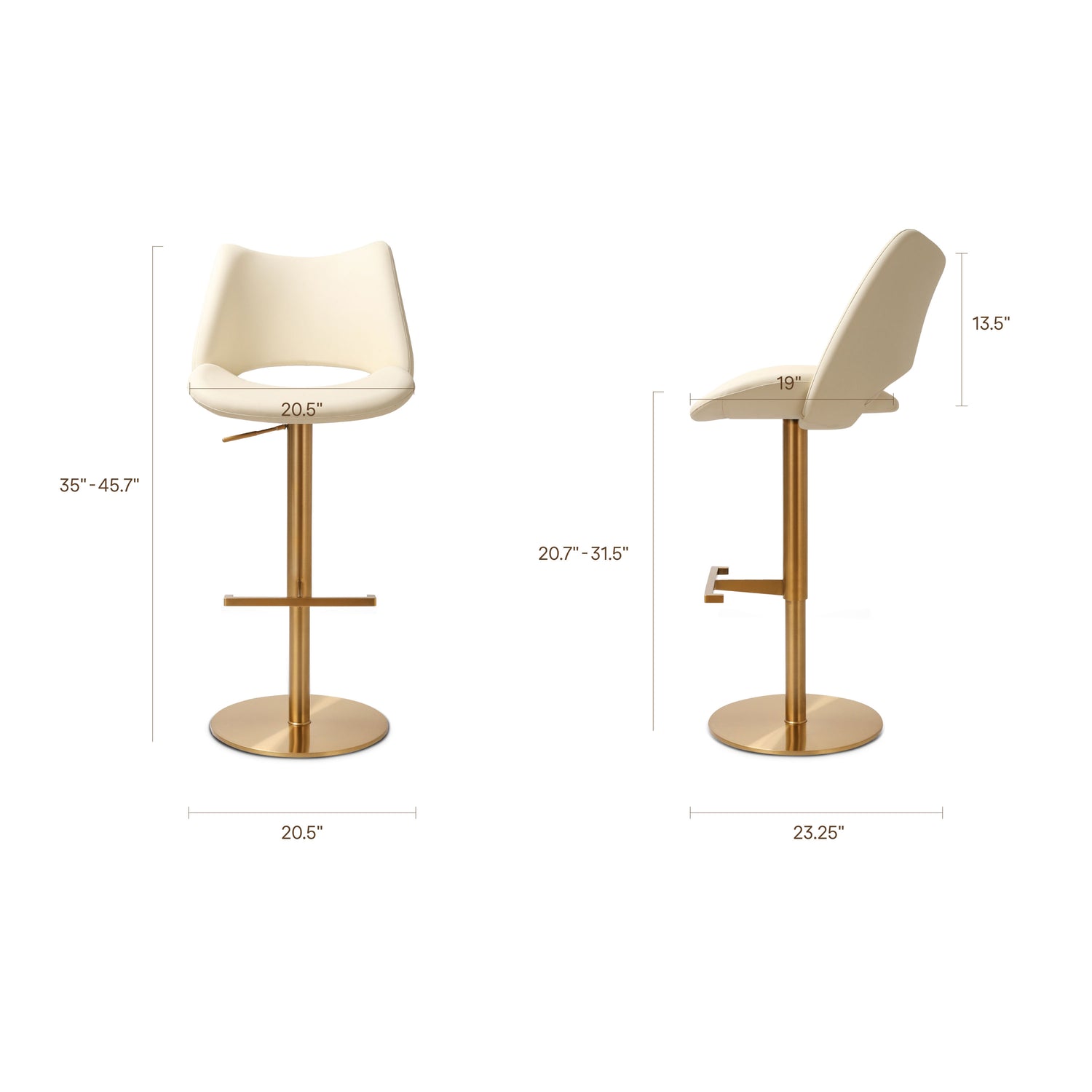 Sola Counter Stool | Off White 