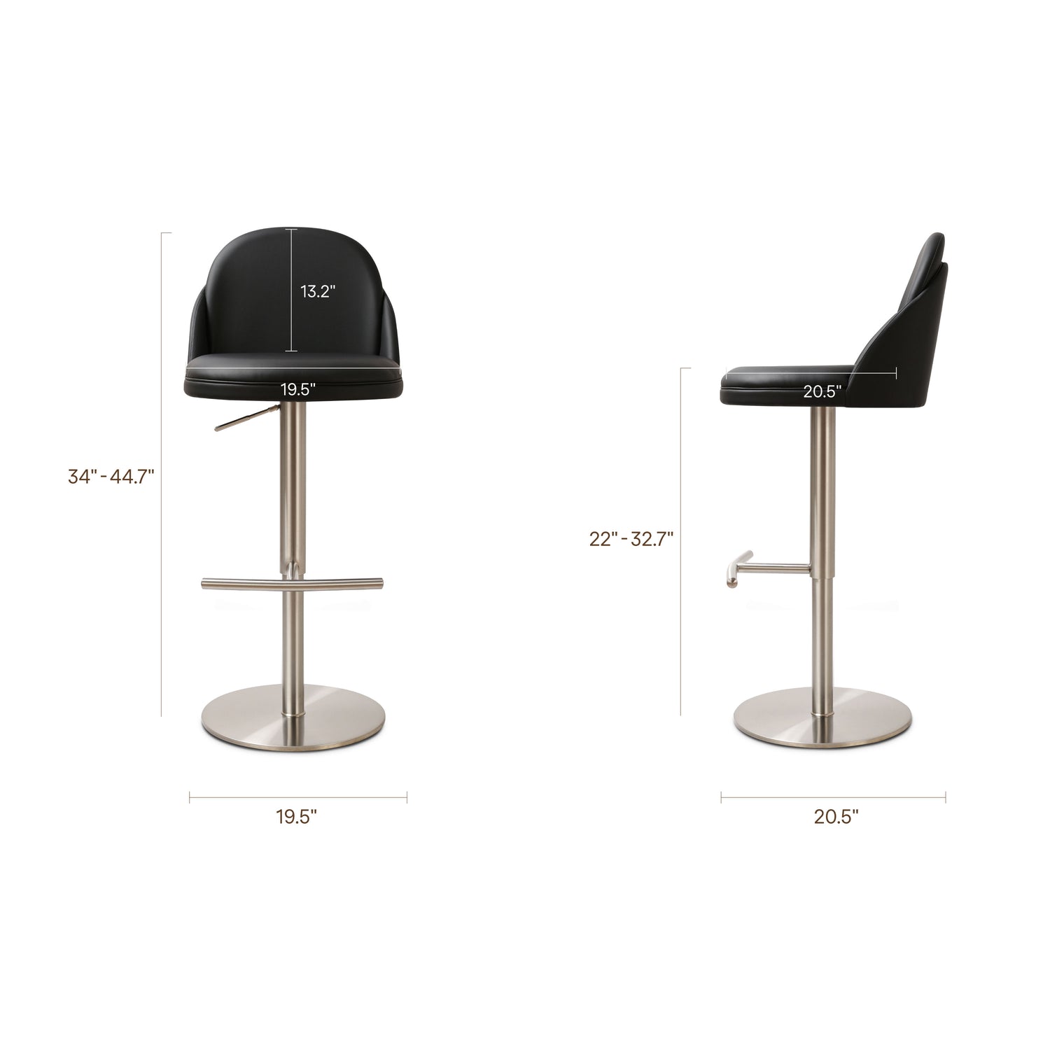 Finta Counter Stool | Black 