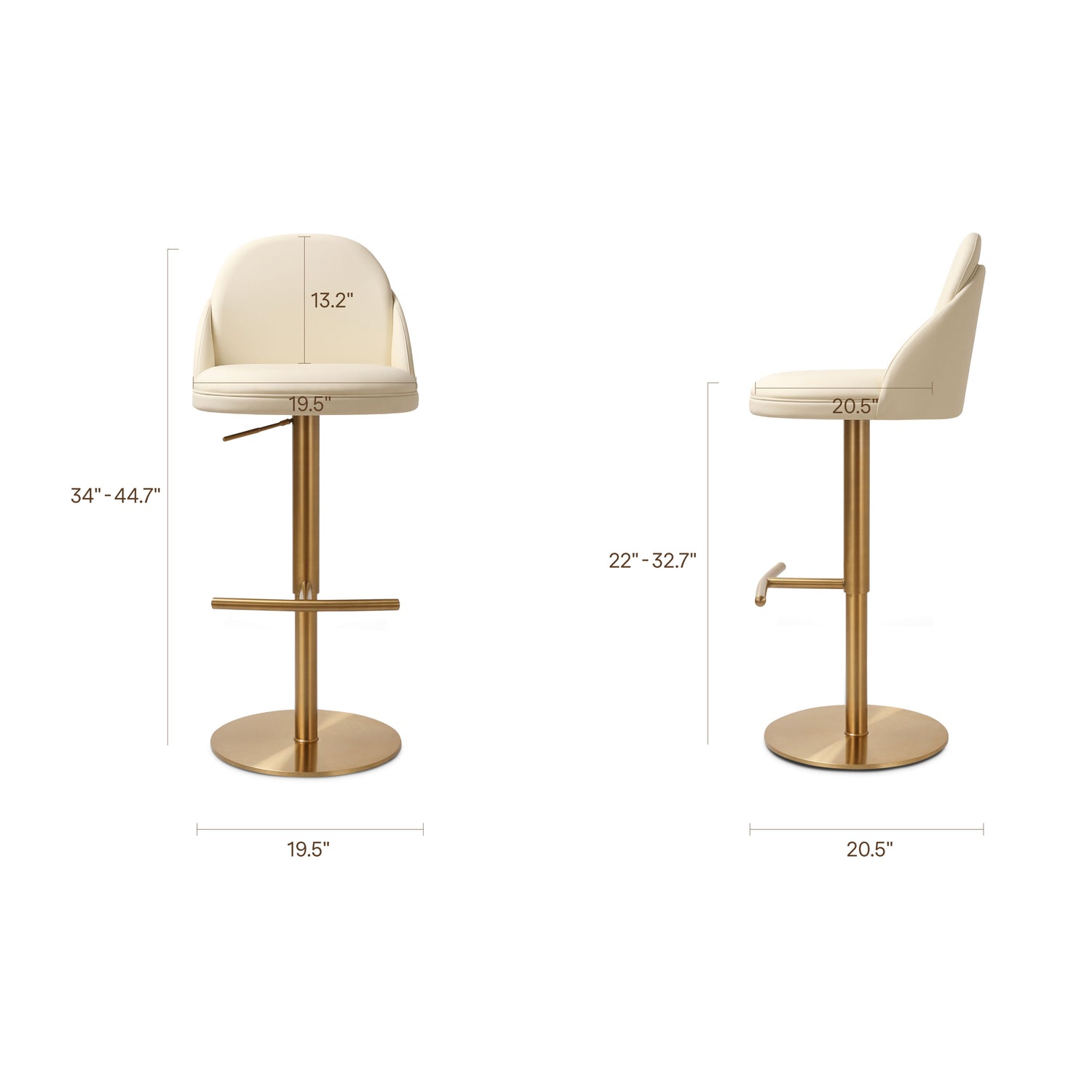 Finta Counter Stool | Off White 